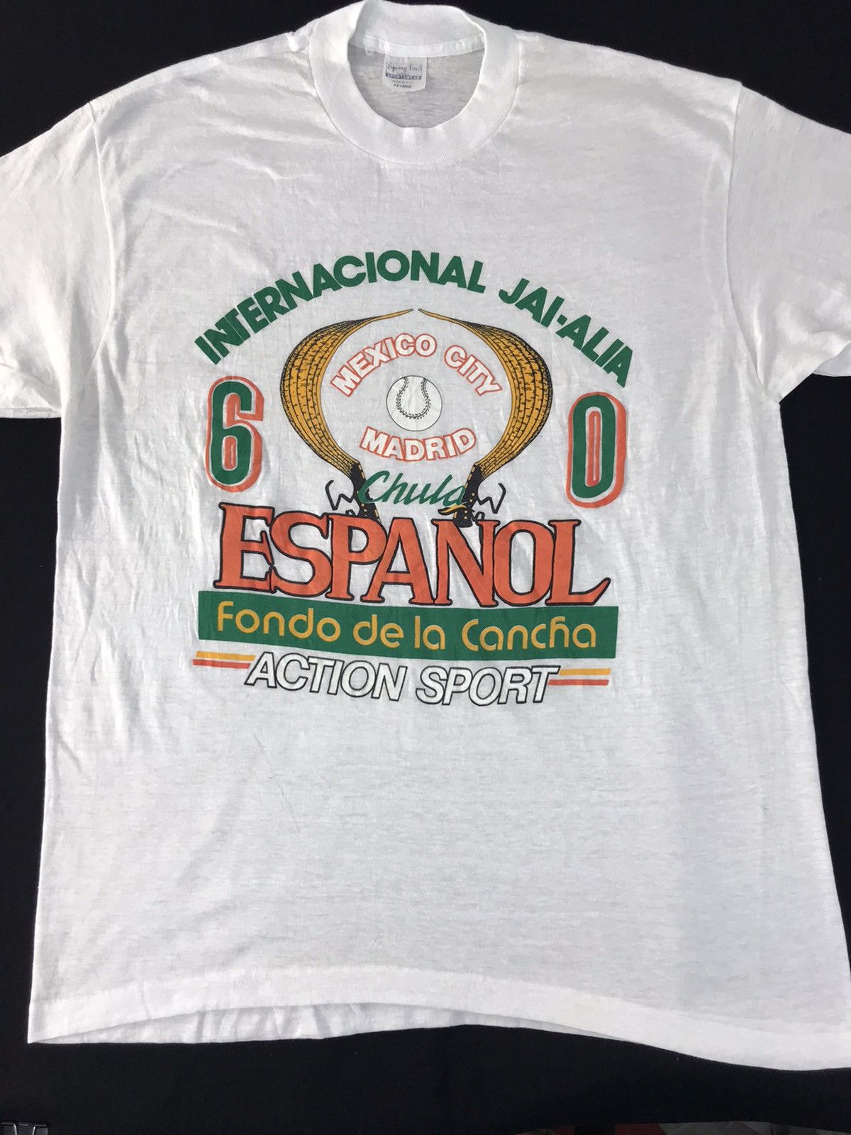 Vintage 90s Spring Ford Internacional Jai-Alia Espanol Fondo De La Size US L / EU 52-54 / 3 - 3 Thumbnail