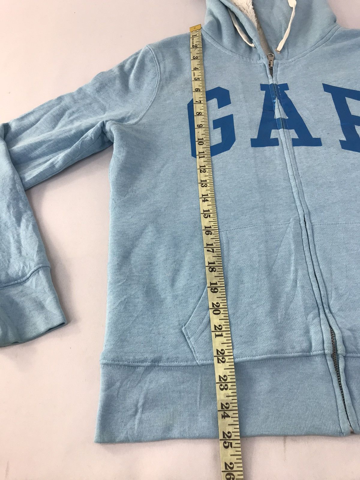 Gap × Japanese Brand GAP Logo Zipper Hoodies Sherpa Inner Big Logo Design Size M / US 6-8 / IT 42-44 - 11 Thumbnail