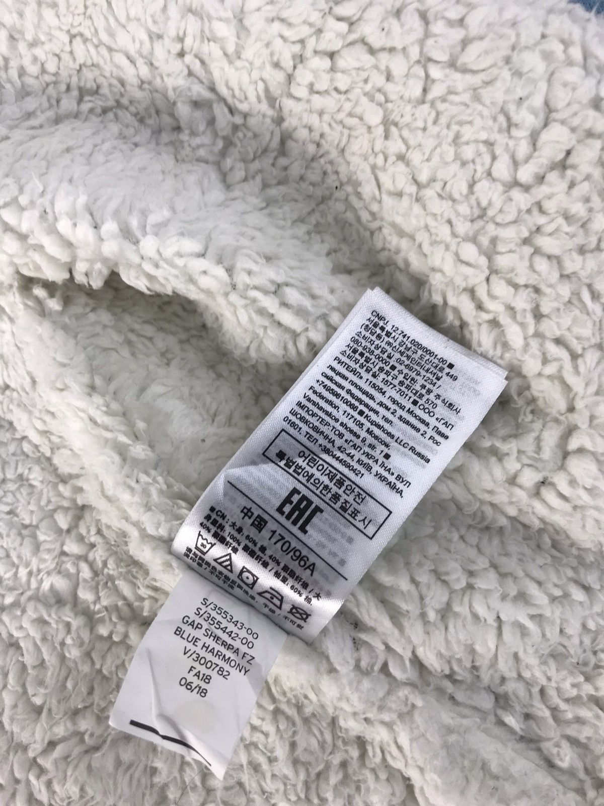 Gap × Japanese Brand GAP Logo Zipper Hoodies Sherpa Inner Big Logo Design Size M / US 6-8 / IT 42-44 - 9 Thumbnail