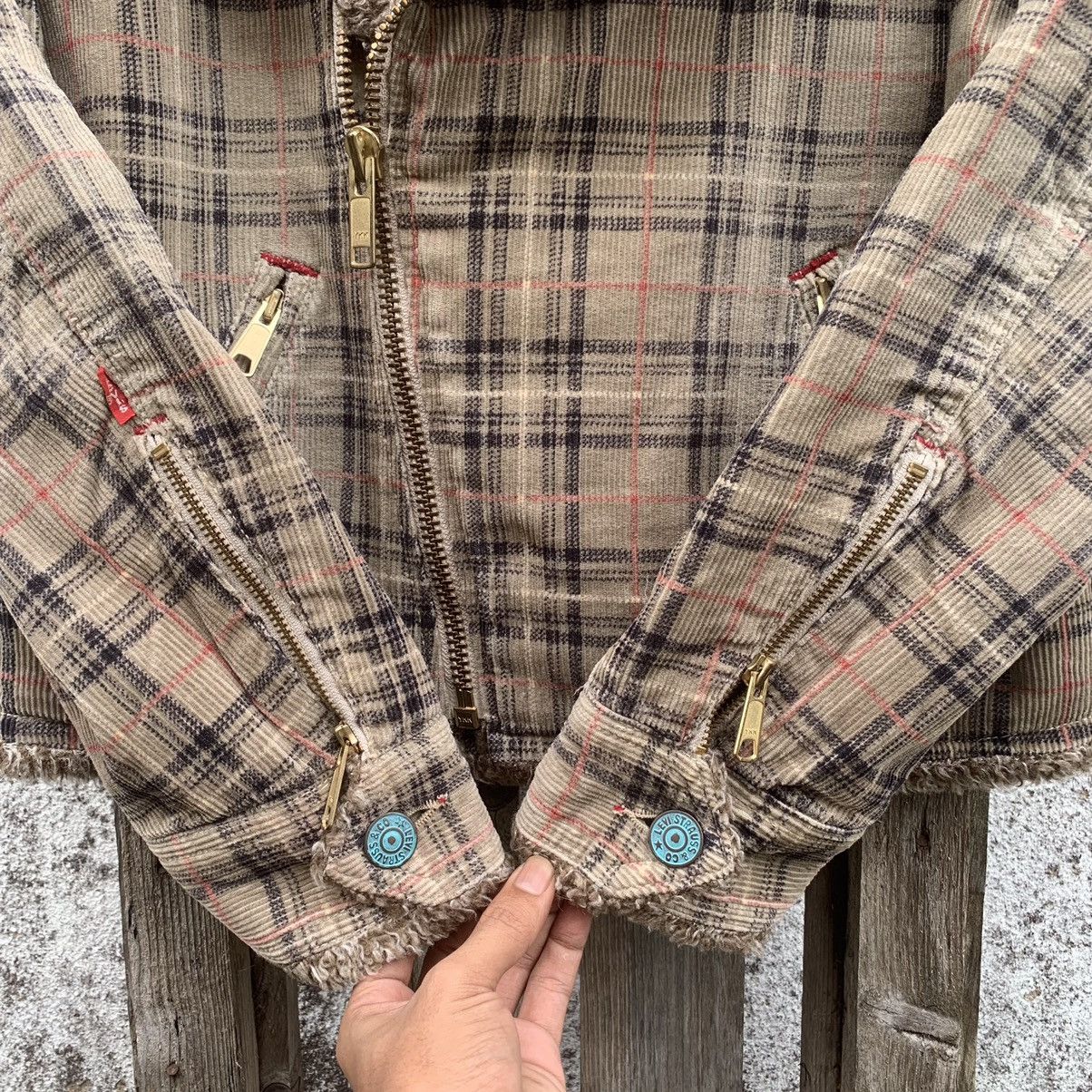 Levi's × Levi's Vintage Clothing SEND OFFERS🔥Levi’s Sherpa Fleece Double Collar Check Jacket Size US M / EU 48-50 / 2 - 5 Thumbnail
