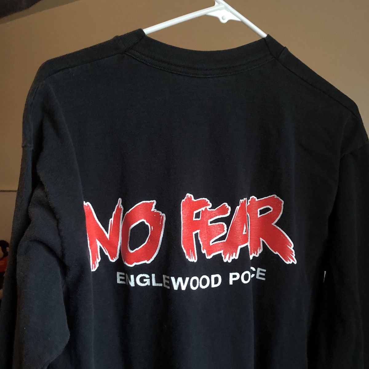 No Fear Rare Vintage 90s No Fear Englewood CO Police Longsleeve Tee Size US XL / EU 56 / 4 - 1 Thumbnail