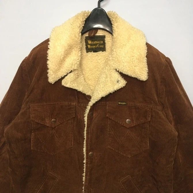 Vintage × Wrangler Vintage Wrangler Sherpa Fleece Double Collar Jacket Size US M / EU 48-50 / 2 - 2 Thumbnail
