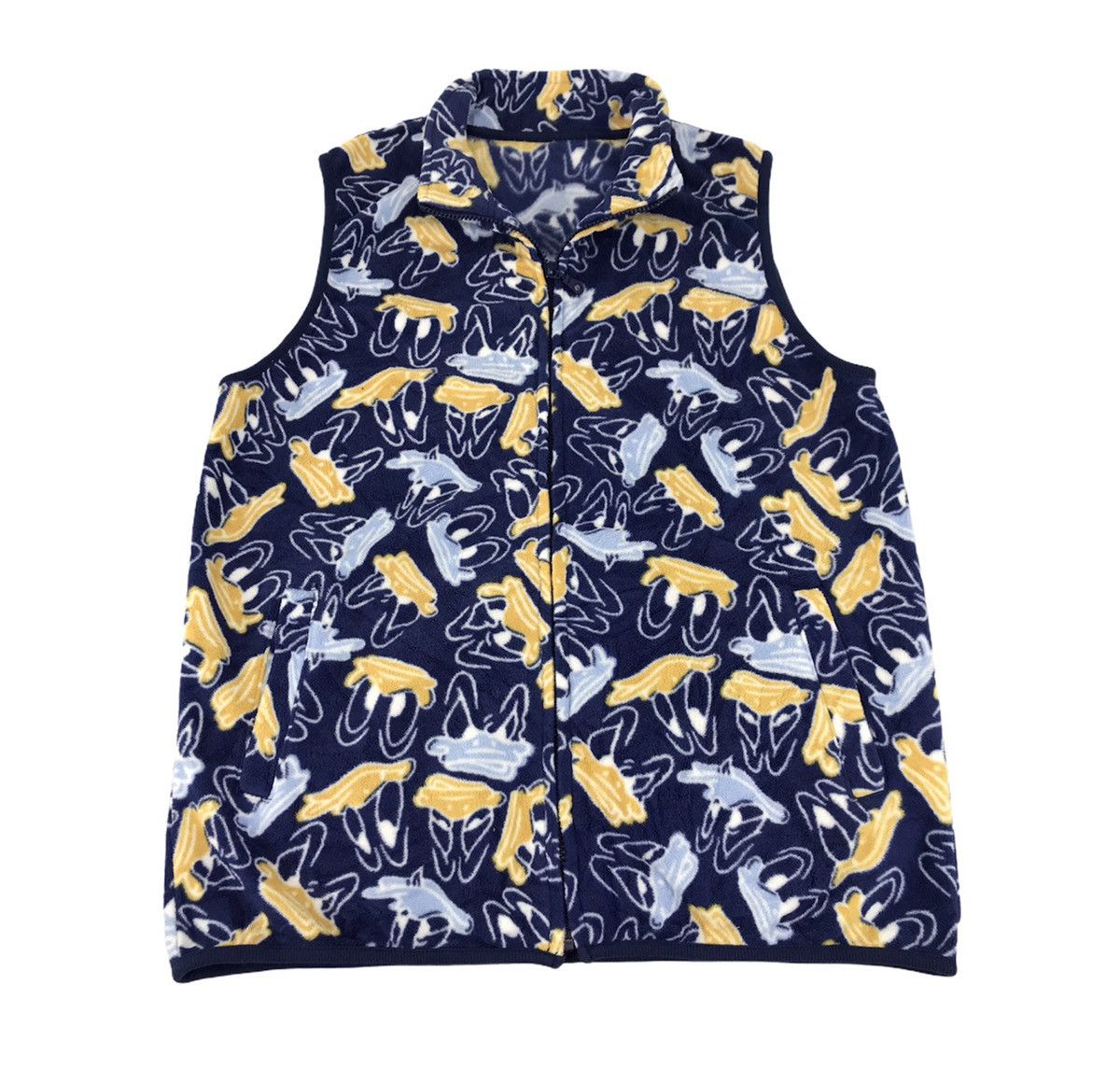 Disney Donald Duck Over Printed Vest Fleece Jacket Sleeveless Size US M / EU 48-50 / 2 - 1 Thumbnail