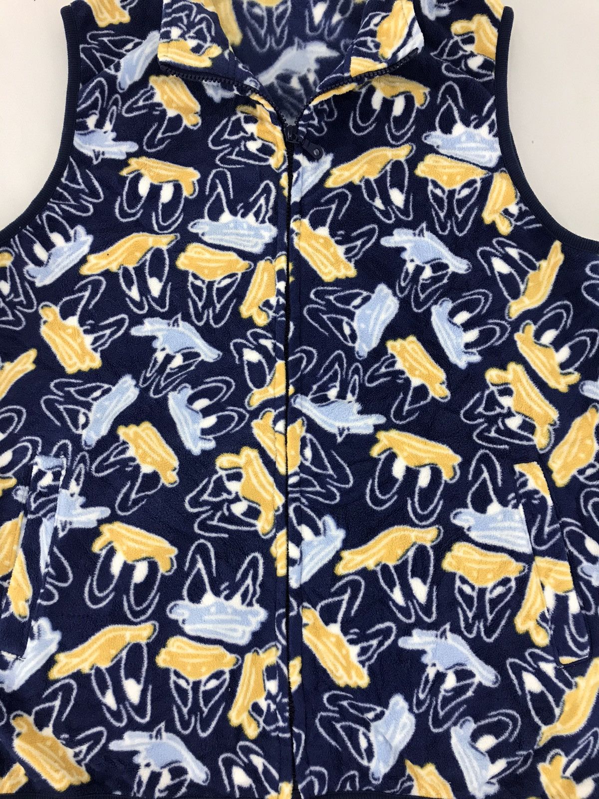 Disney Donald Duck Over Printed Vest Fleece Jacket Sleeveless Size US M / EU 48-50 / 2 - 3 Thumbnail