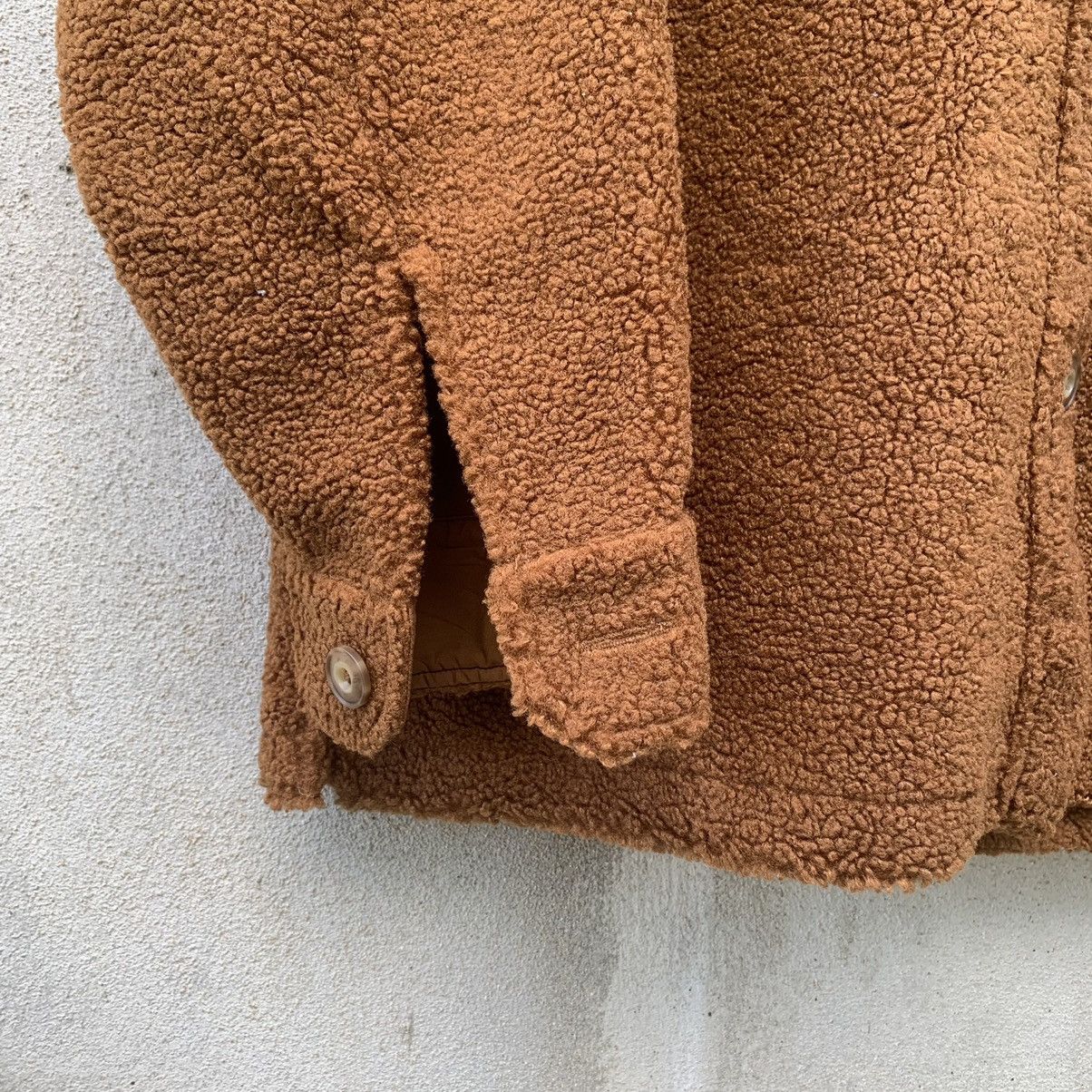Japanese Brand × Lemaire × Uniqlo SHERPA FLEECE JAPANESE BRAND BUTTON UPS BAGGY BROWN JACKET Size US XL / EU 56 / 4 - 2 Thumbnail