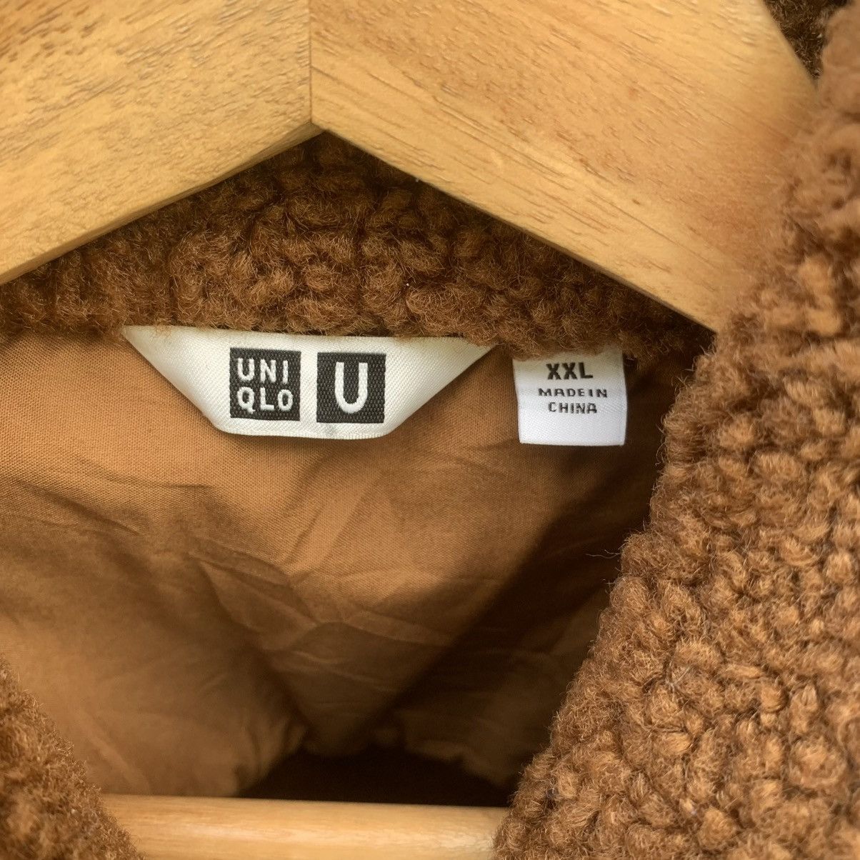 Japanese Brand × Lemaire × Uniqlo SHERPA FLEECE JAPANESE BRAND BUTTON UPS BAGGY BROWN JACKET Size US XL / EU 56 / 4 - 7 Thumbnail