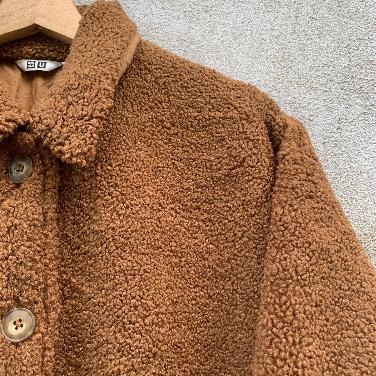 Japanese Brand × Lemaire × Uniqlo SHERPA FLEECE JAPANESE BRAND BUTTON UPS BAGGY BROWN JACKET Size US XL / EU 56 / 4 - 5 Thumbnail