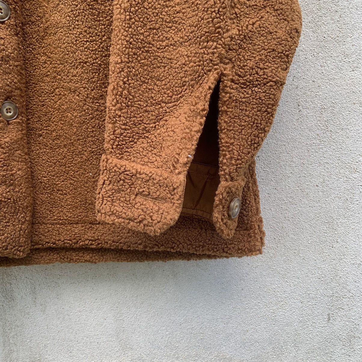 Japanese Brand × Lemaire × Uniqlo SHERPA FLEECE JAPANESE BRAND BUTTON UPS BAGGY BROWN JACKET Size US XL / EU 56 / 4 - 3 Thumbnail