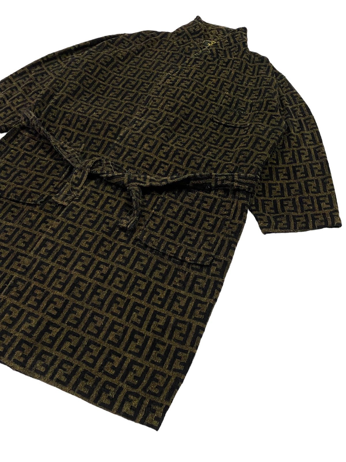 Fendi Vintage FENDI Zucca Monogram Bathrobe Robe Size US L / EU 52-54 / 3 - 17 Thumbnail