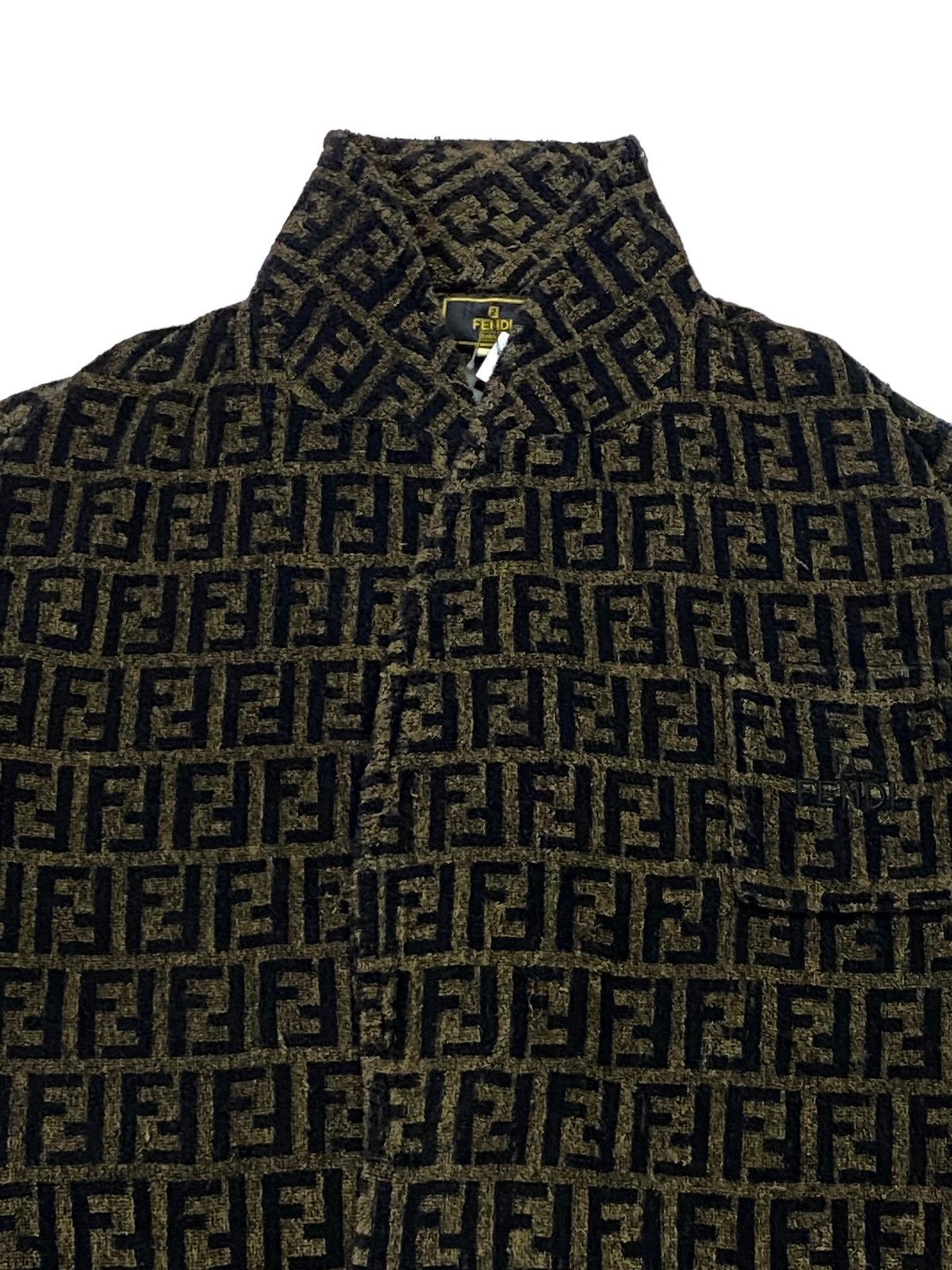 Fendi Vintage FENDI Zucca Monogram Bathrobe Robe Size US L / EU 52-54 / 3 - 14 Thumbnail