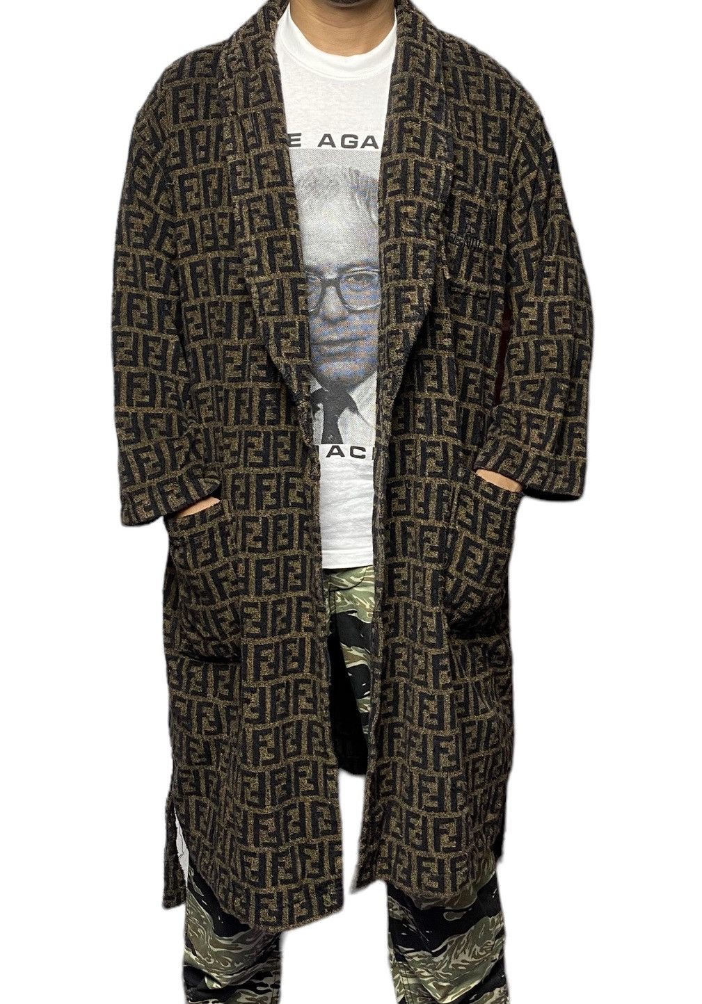 Fendi Vintage FENDI Zucca Monogram Bathrobe Robe Size US L / EU 52-54 / 3 - 2 Thumbnail