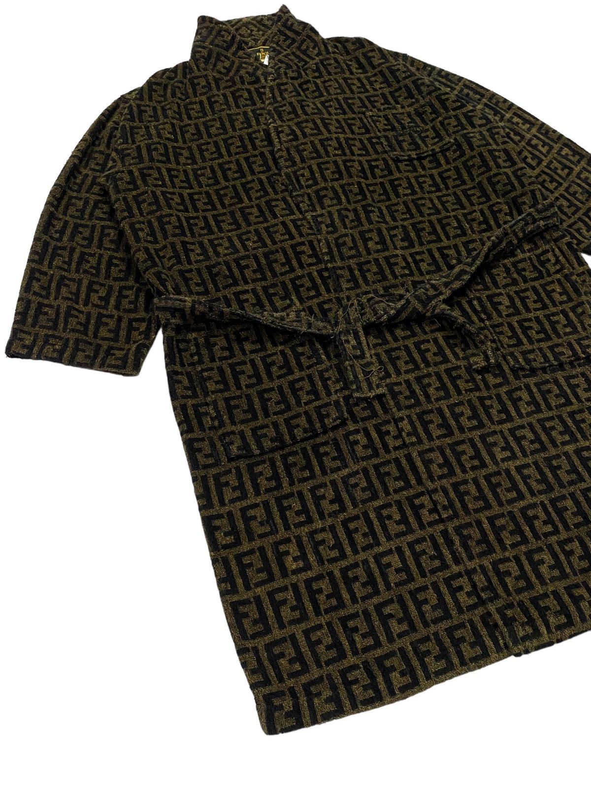 Fendi Vintage FENDI Zucca Monogram Bathrobe Robe Size US L / EU 52-54 / 3 - 15 Thumbnail