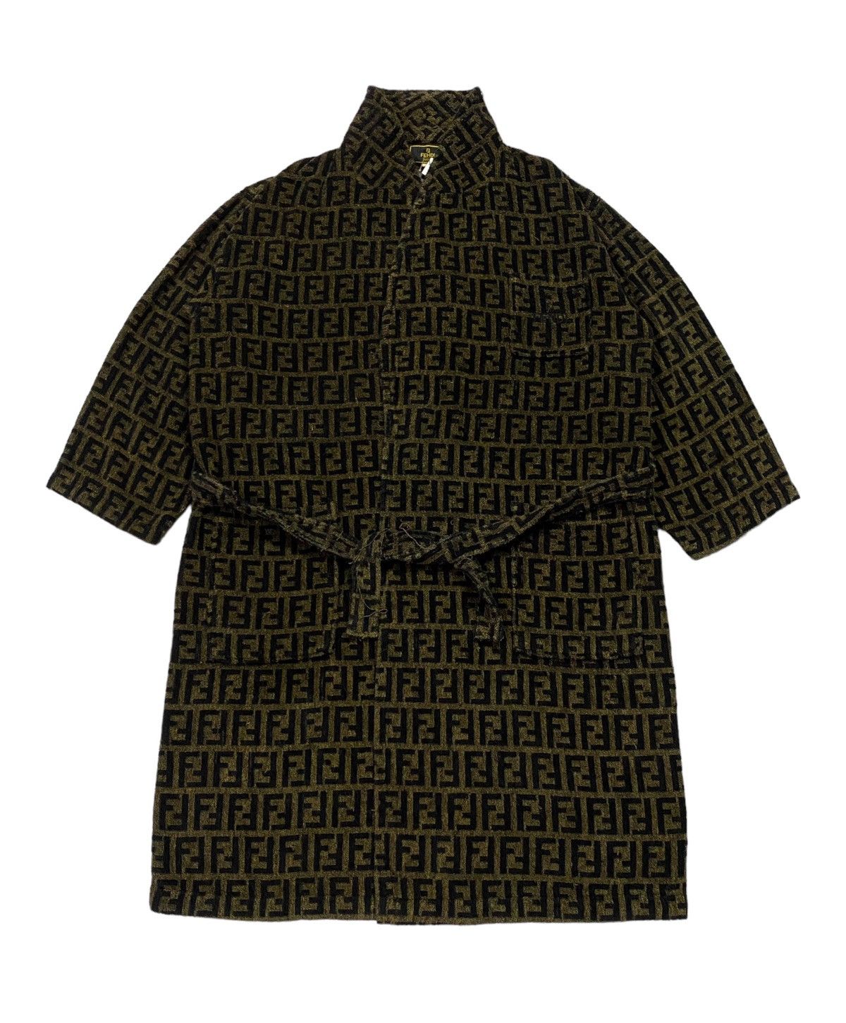 Fendi Vintage FENDI Zucca Monogram Bathrobe Robe Size US L / EU 52-54 / 3 - 5 Thumbnail