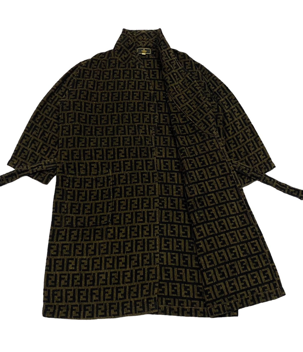 Fendi Vintage FENDI Zucca Monogram Bathrobe Robe Size US L / EU 52-54 / 3 - 19 Thumbnail