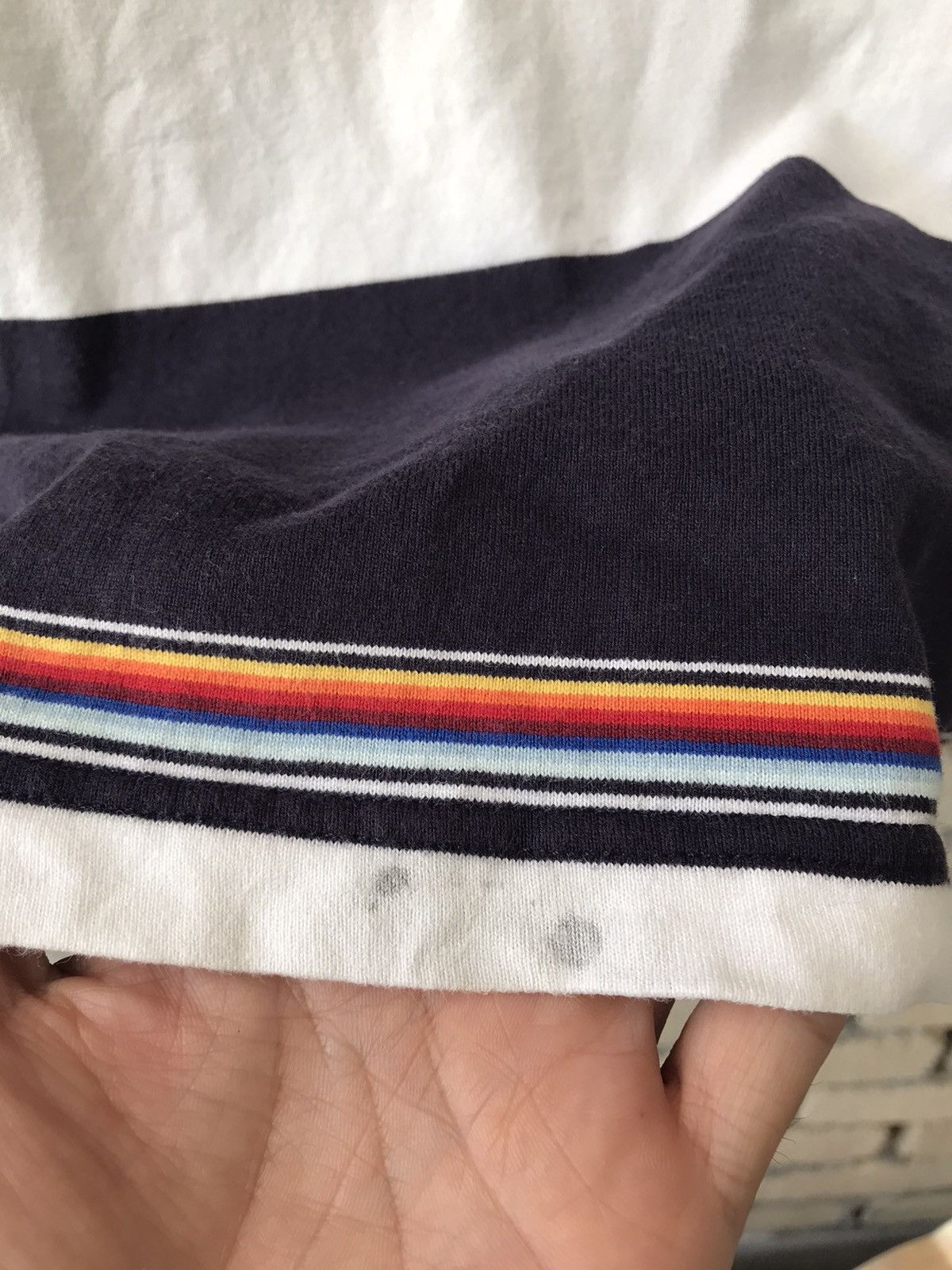 Hang Ten × Solid and Striped × Vintage Vintage Hangten Polo Tee Stripes Design Size US L / EU 52-54 / 3 - 12 Thumbnail