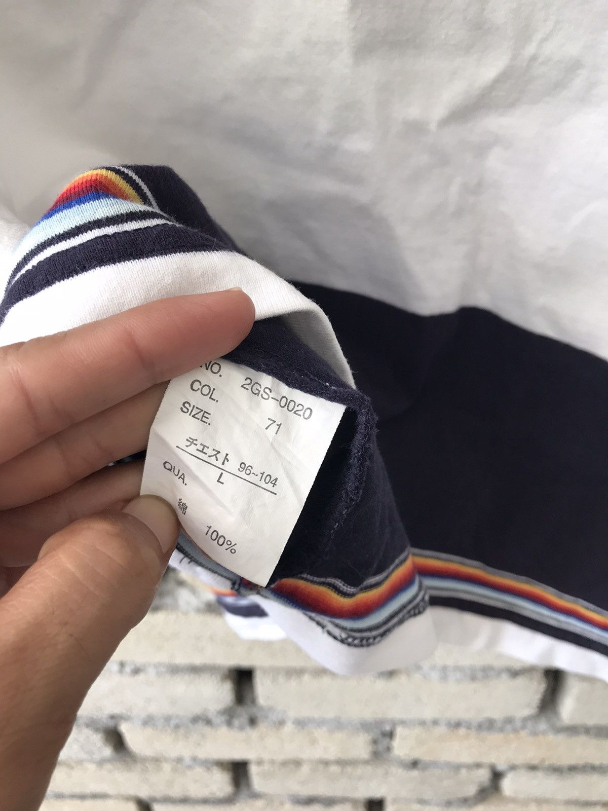 Hang Ten × Solid and Striped × Vintage Vintage Hangten Polo Tee Stripes Design Size US L / EU 52-54 / 3 - 10 Thumbnail