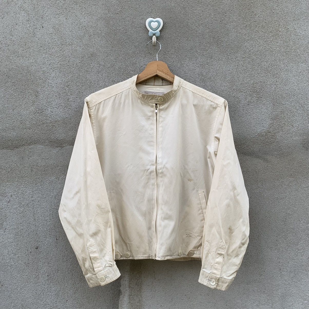 Burberry × Vintage VINTAGE BURBERRYS SMALLLOGO EMBROIDERY CROPPED ZIPPER JACKET Size M / US 6-8 / IT 42-44 - 1 Thumbnail