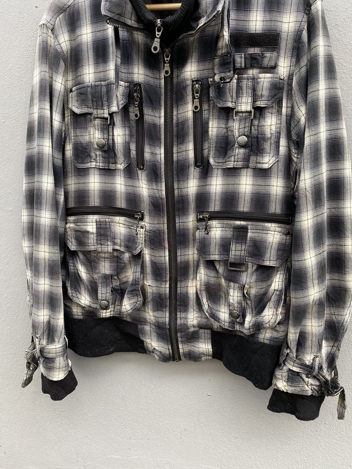 Japanese Brand 💥Japanese Bareback Realdress Shadow Plaid Bondage Jacket Size US M / EU 48-50 / 2 - 14 Thumbnail