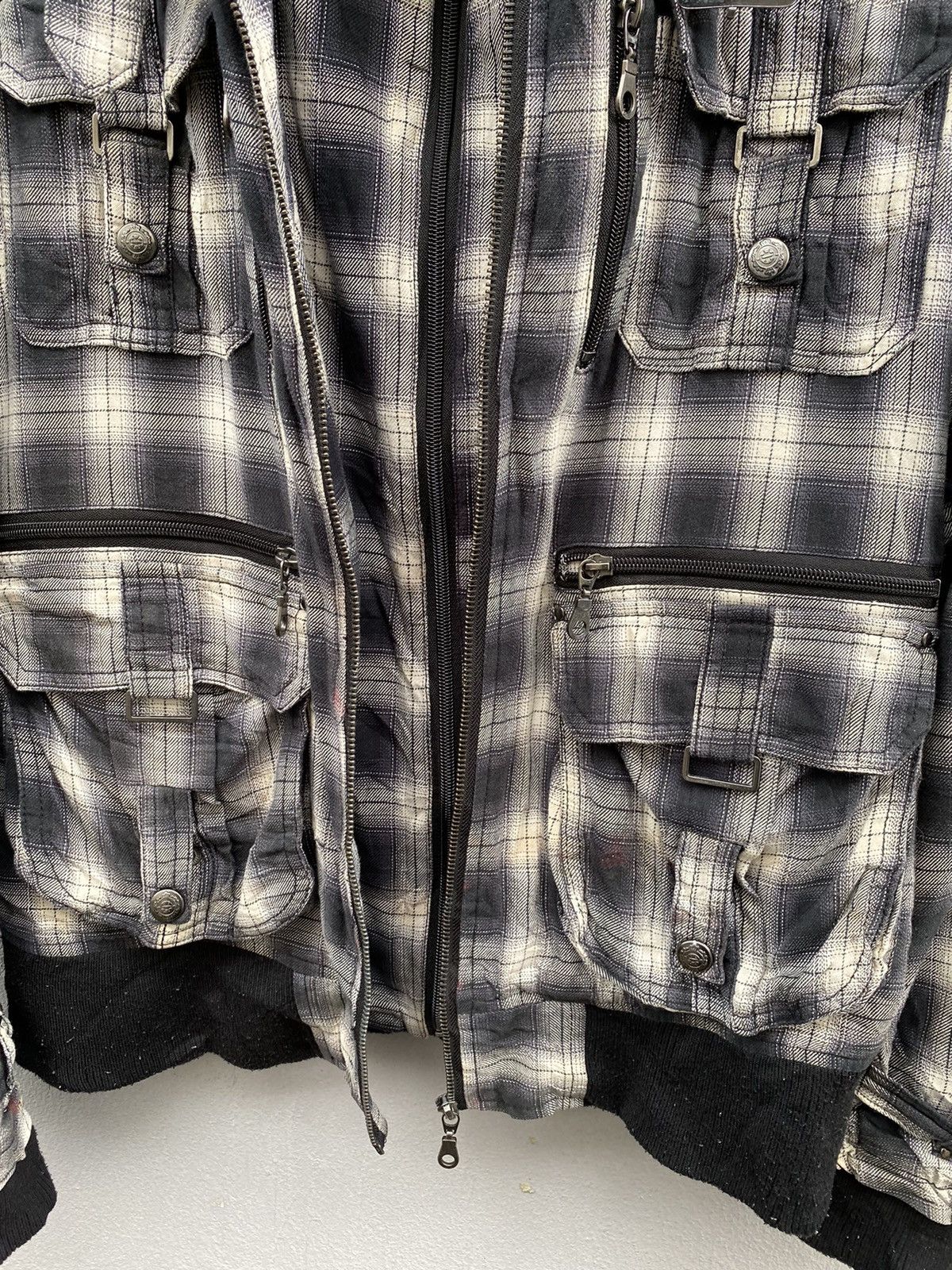 Japanese Brand 💥Japanese Bareback Realdress Shadow Plaid Bondage Jacket Size US M / EU 48-50 / 2 - 5 Thumbnail