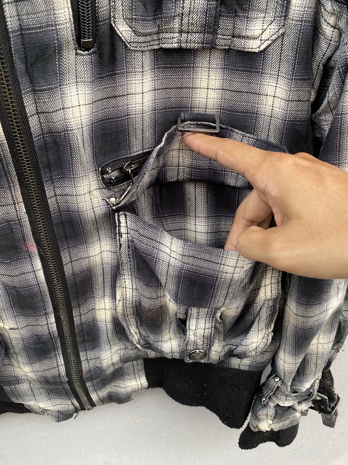 Japanese Brand 💥Japanese Bareback Realdress Shadow Plaid Bondage Jacket Size US M / EU 48-50 / 2 - 15 Thumbnail
