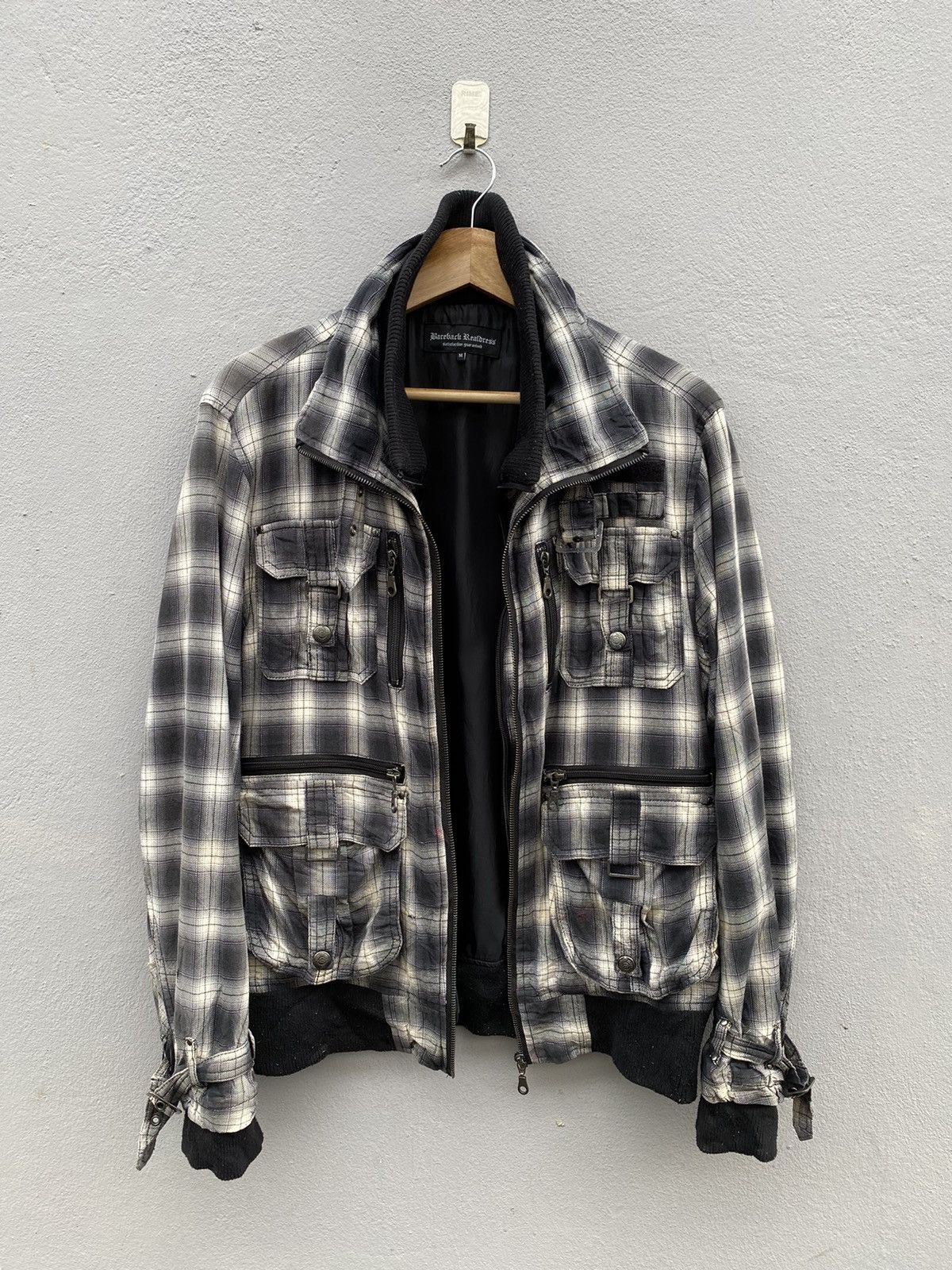 Japanese Brand 💥Japanese Bareback Realdress Shadow Plaid Bondage Jacket Size US M / EU 48-50 / 2 - 3 Thumbnail