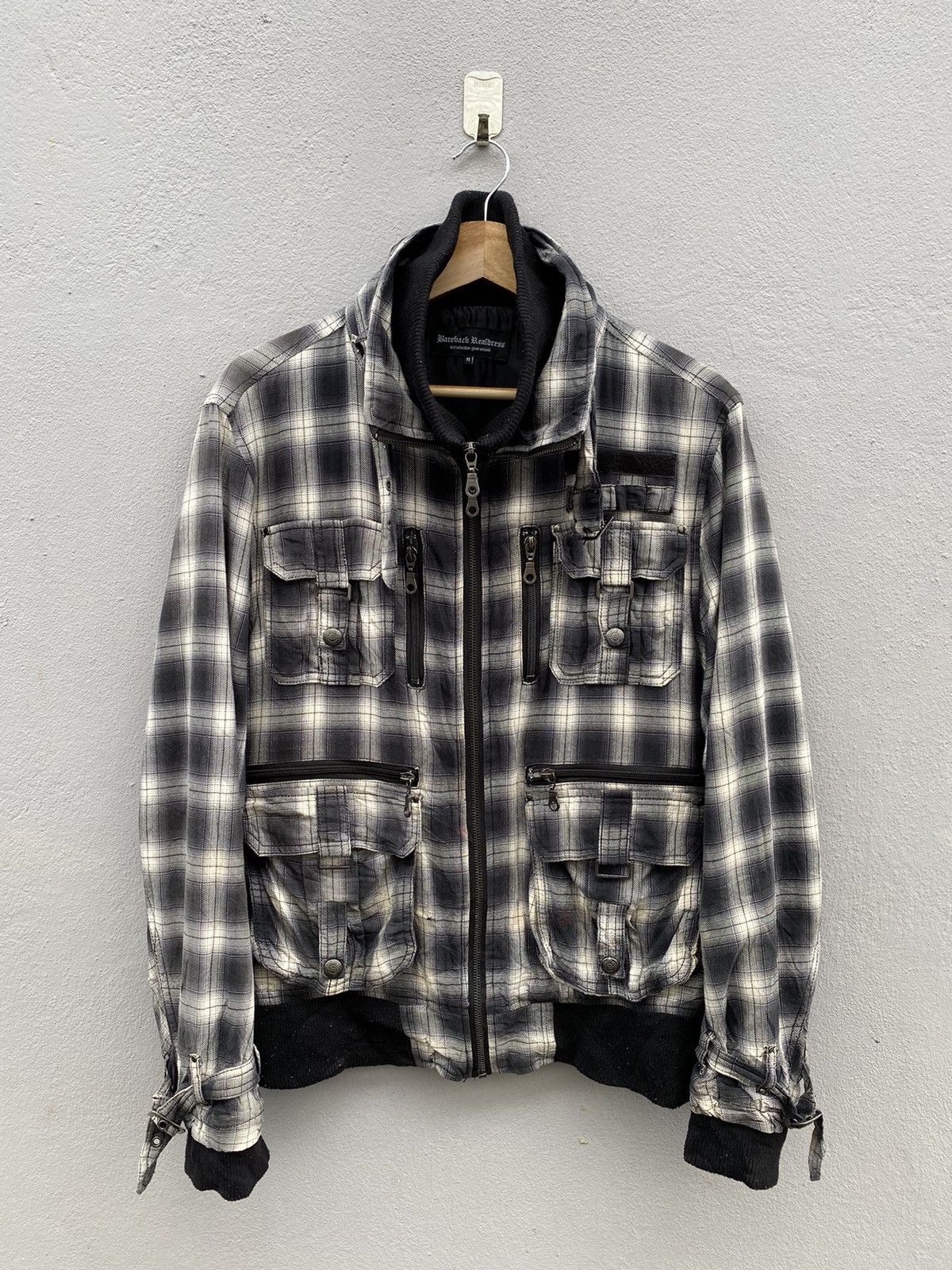 Japanese Brand 💥Japanese Bareback Realdress Shadow Plaid Bondage Jacket Size US M / EU 48-50 / 2 - 2 Thumbnail