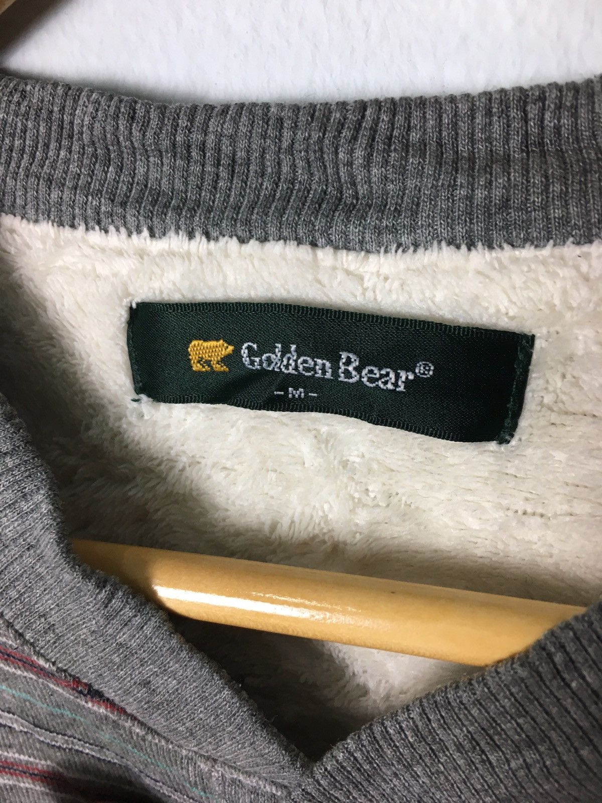 Golden Bear × Vintage Vintage Golden Bear Sweatshirt Half Button Stripes Design Size US M / EU 48-50 / 2 - 9 Thumbnail