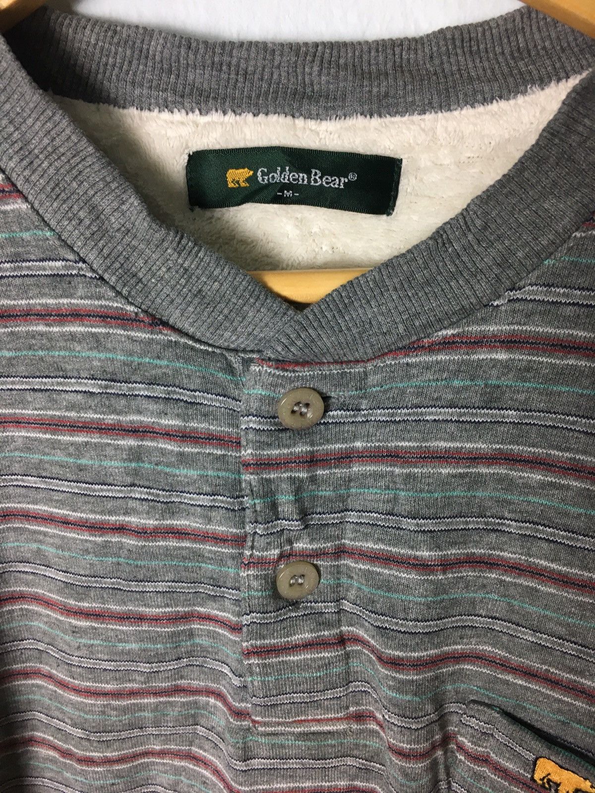 Golden Bear × Vintage Vintage Golden Bear Sweatshirt Half Button Stripes Design Size US M / EU 48-50 / 2 - 7 Thumbnail