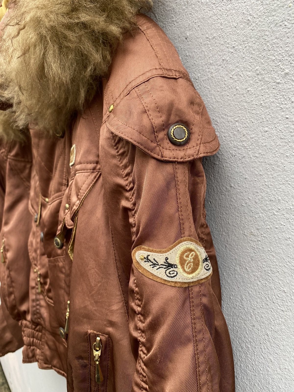 Ellesse × Goldwin RARE💥Vintage 90s ELLESSE ITALY x GOLDWIN Fur Snow BatJacket Size L / US 10 / IT 46 - 5 Thumbnail