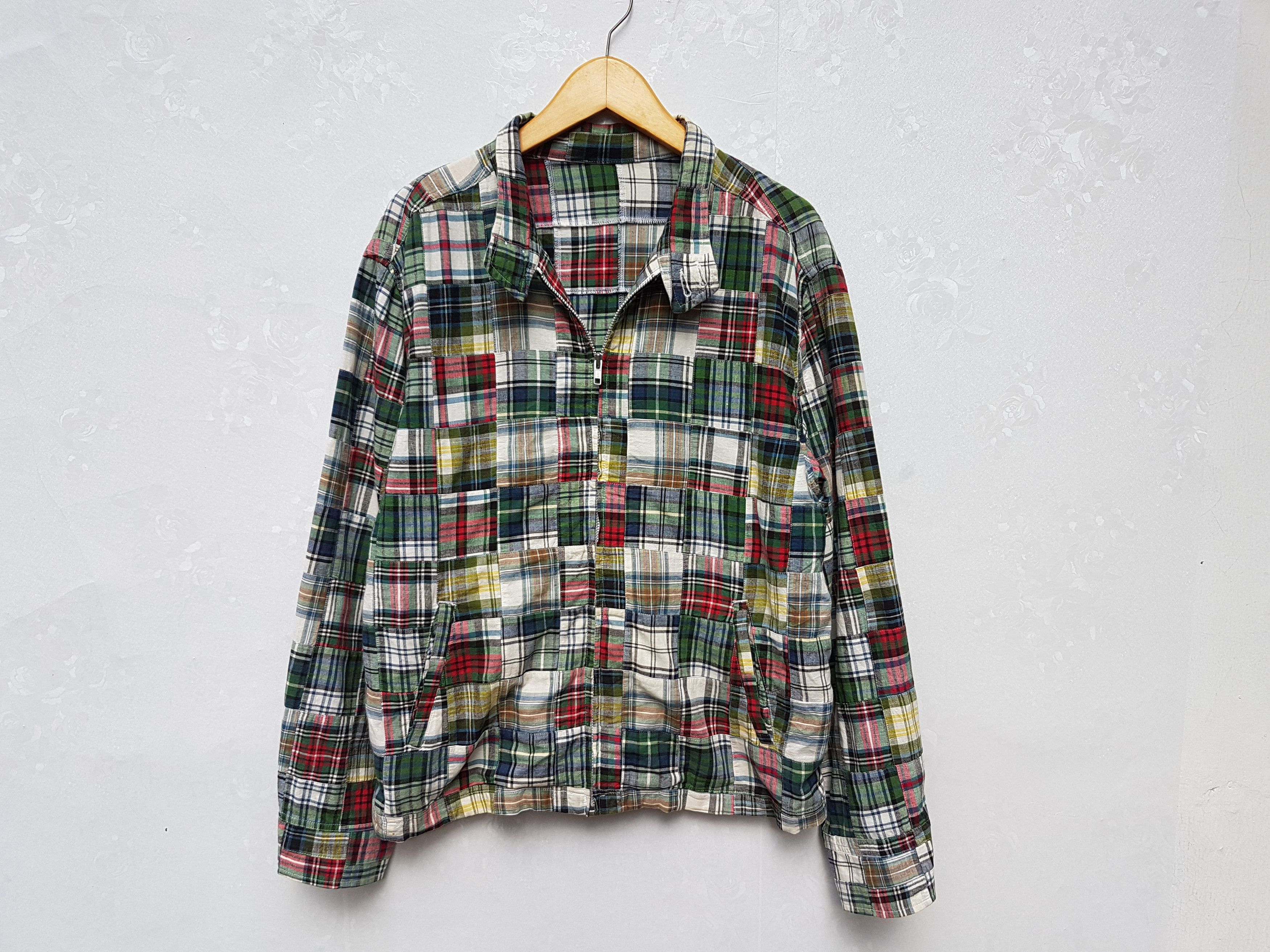 Japanese Brand Fit M to L,Japanese Brand PBI Patchwork Jacket Size US L / EU 52-54 / 3 - 1 Thumbnail