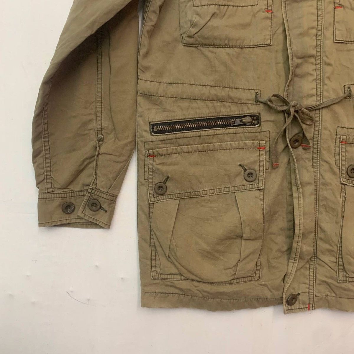 Parka London Authentic Cube Sugar Multi Pocket Olive Faded Parka Jacket Size US M / EU 48-50 / 2 - 5 Thumbnail