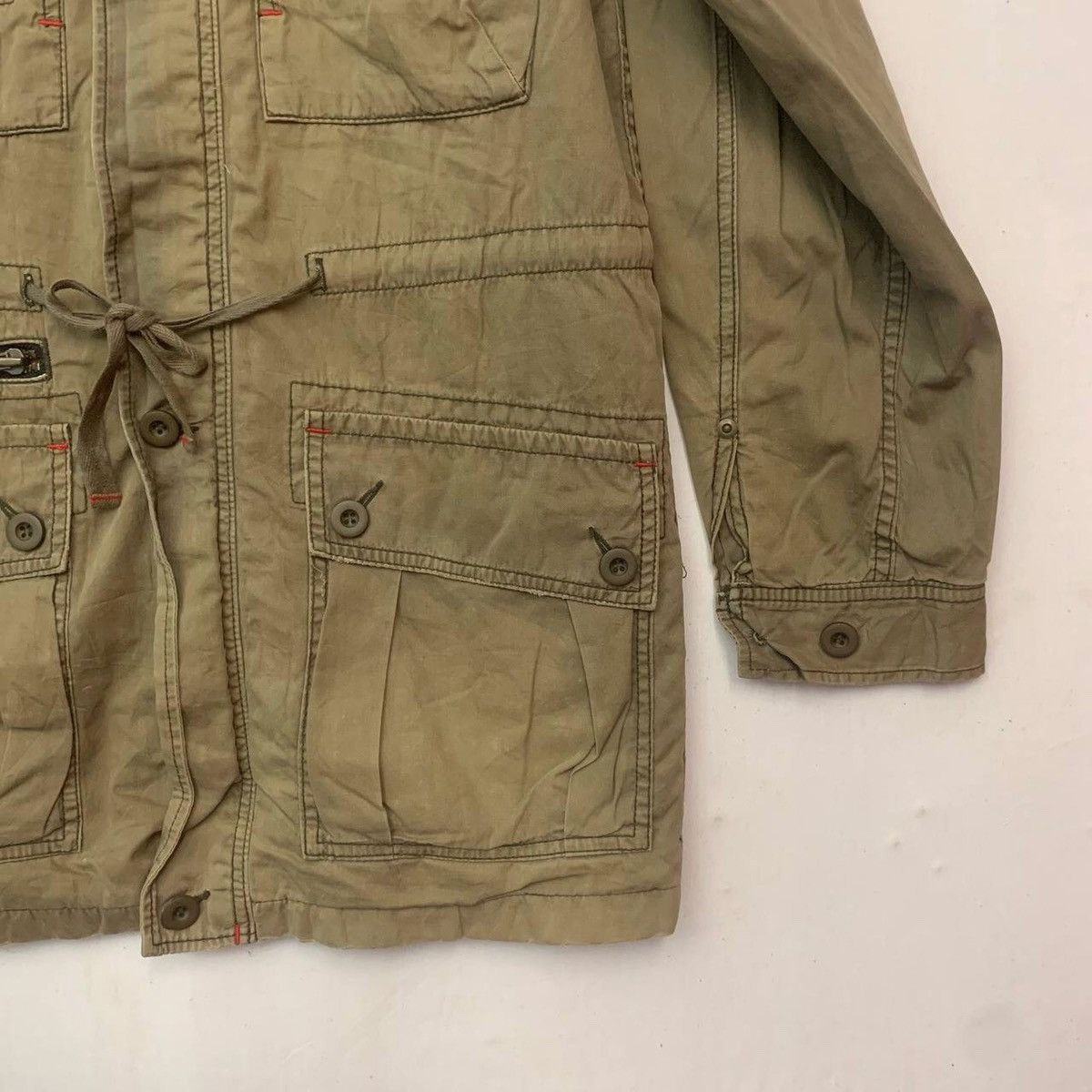 Parka London Authentic Cube Sugar Multi Pocket Olive Faded Parka Jacket Size US M / EU 48-50 / 2 - 6 Thumbnail