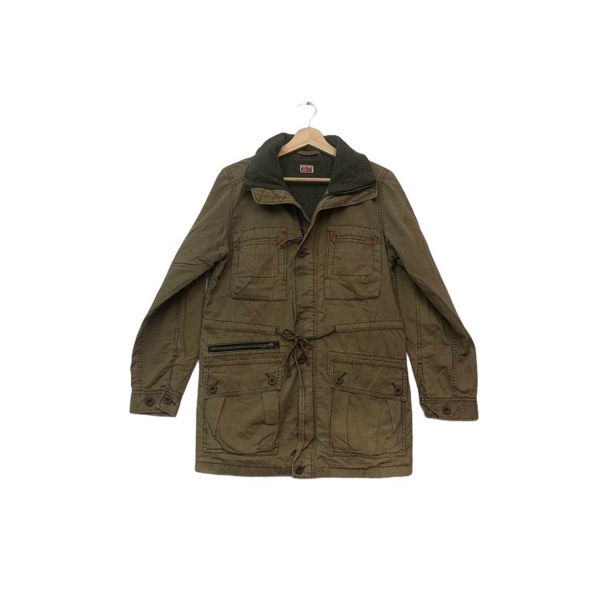 Parka London Authentic Cube Sugar Multi Pocket Olive Faded Parka Jacket Size US M / EU 48-50 / 2 - 1 Thumbnail