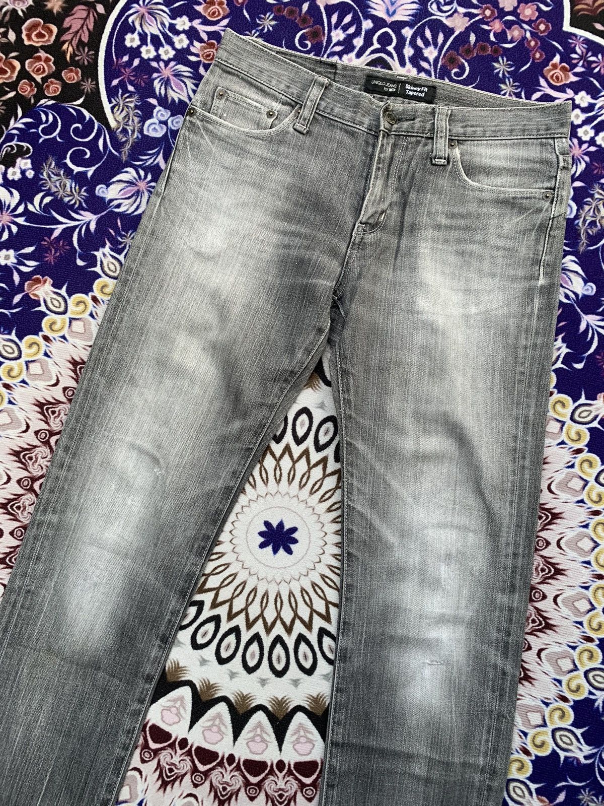 Uniqlo Uniqlo Faded Skinny Fit Denim Size US 31 - 2 Thumbnail
