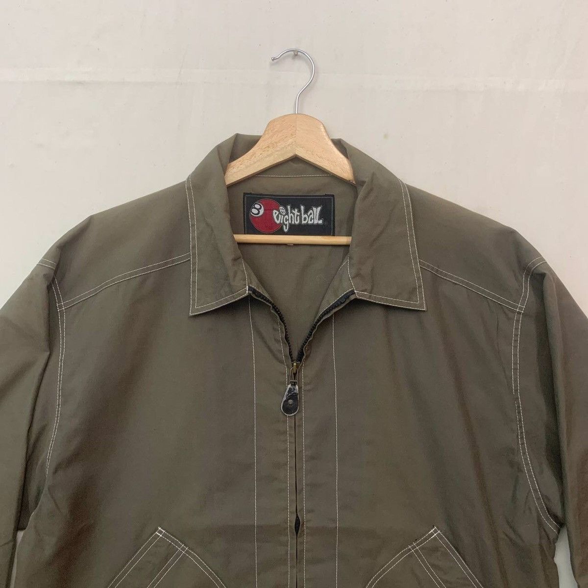 Japanese Brand × Vintage Vintage Eight Ball Zipper Jacket Size US L / EU 52-54 / 3 - 3 Thumbnail