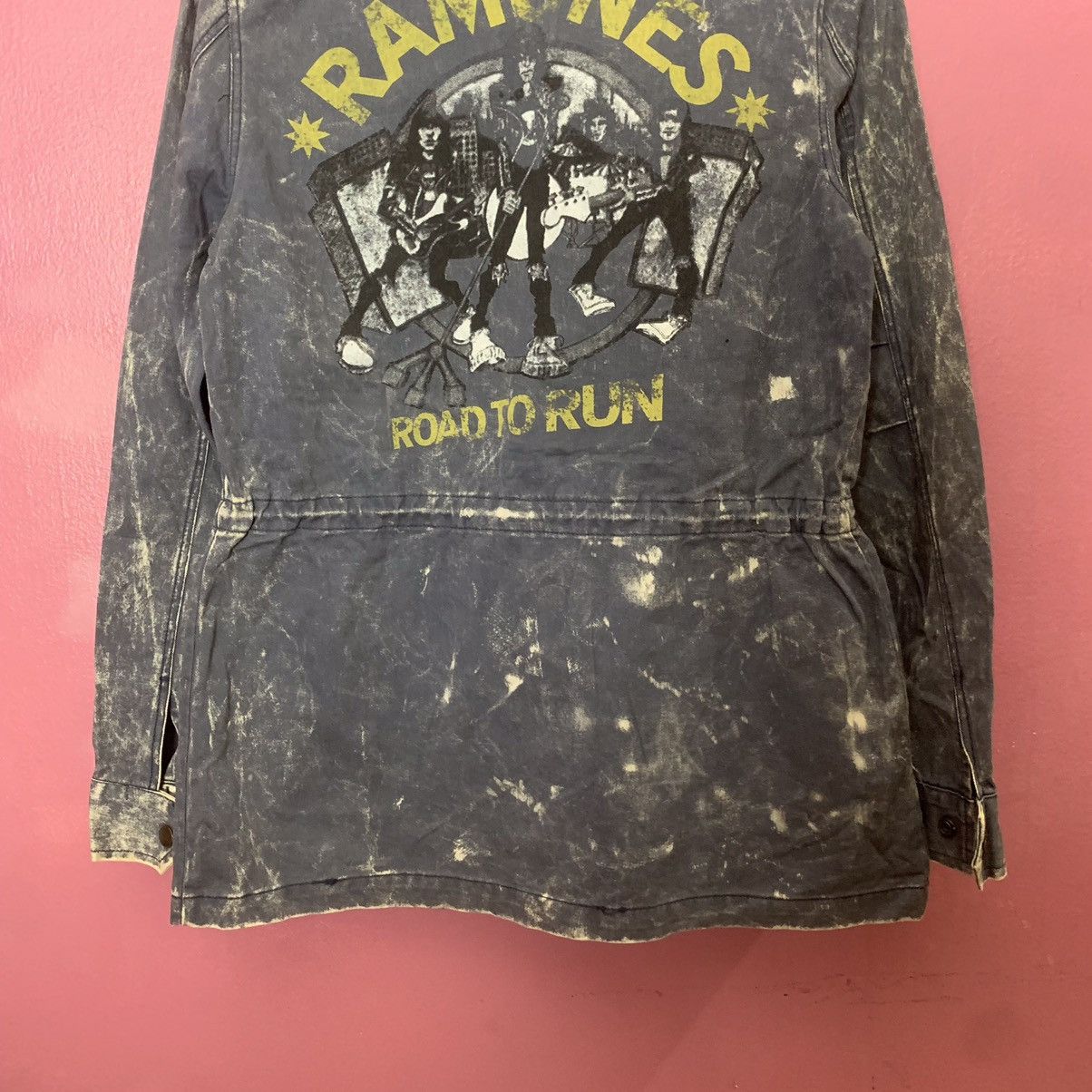 Band Tees × Japanese Brand × Vintage Japanese Vintage Ramones Acid Wash Jacket Size US S / EU 44-46 / 1 - 8 Thumbnail