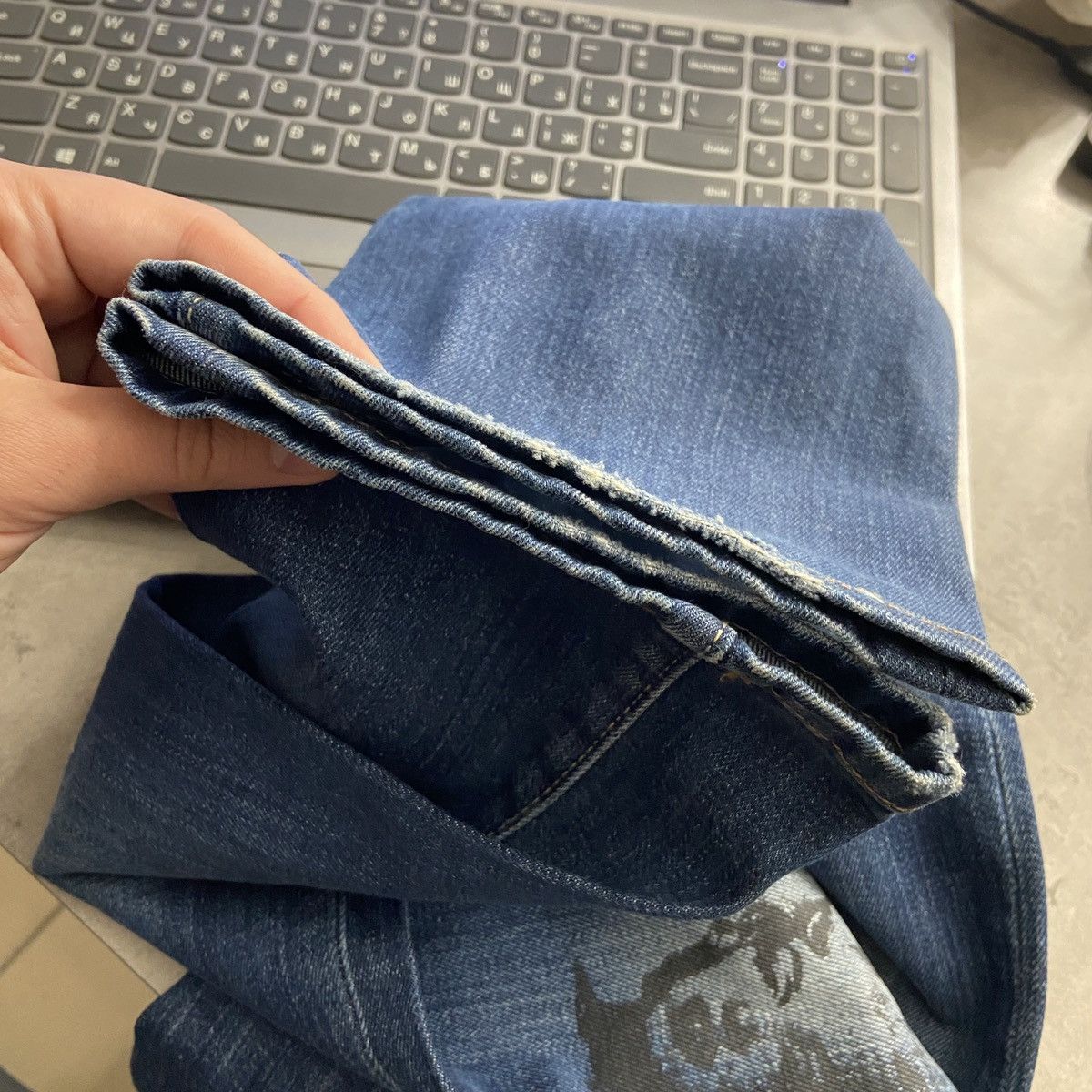 Andy Warhol × Pepe Jeans Pepe Jeans London x Andy Warhol Marilyn Monroe y2k jeans Size 29" - 14 Thumbnail