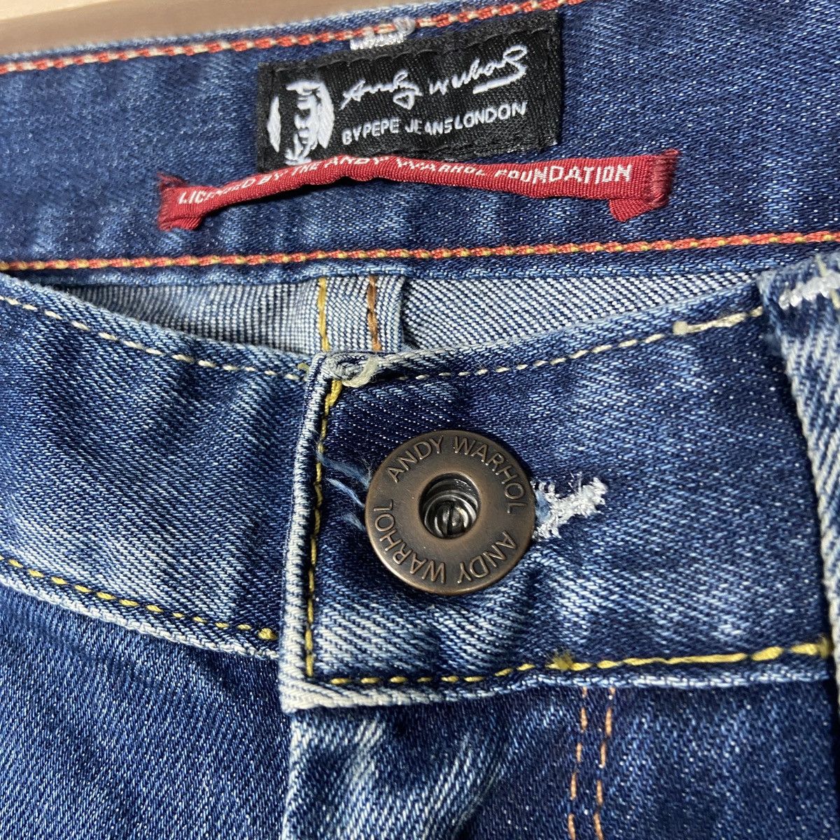 Andy Warhol × Pepe Jeans Pepe Jeans London x Andy Warhol Marilyn Monroe y2k jeans Size 29" - 4 Thumbnail