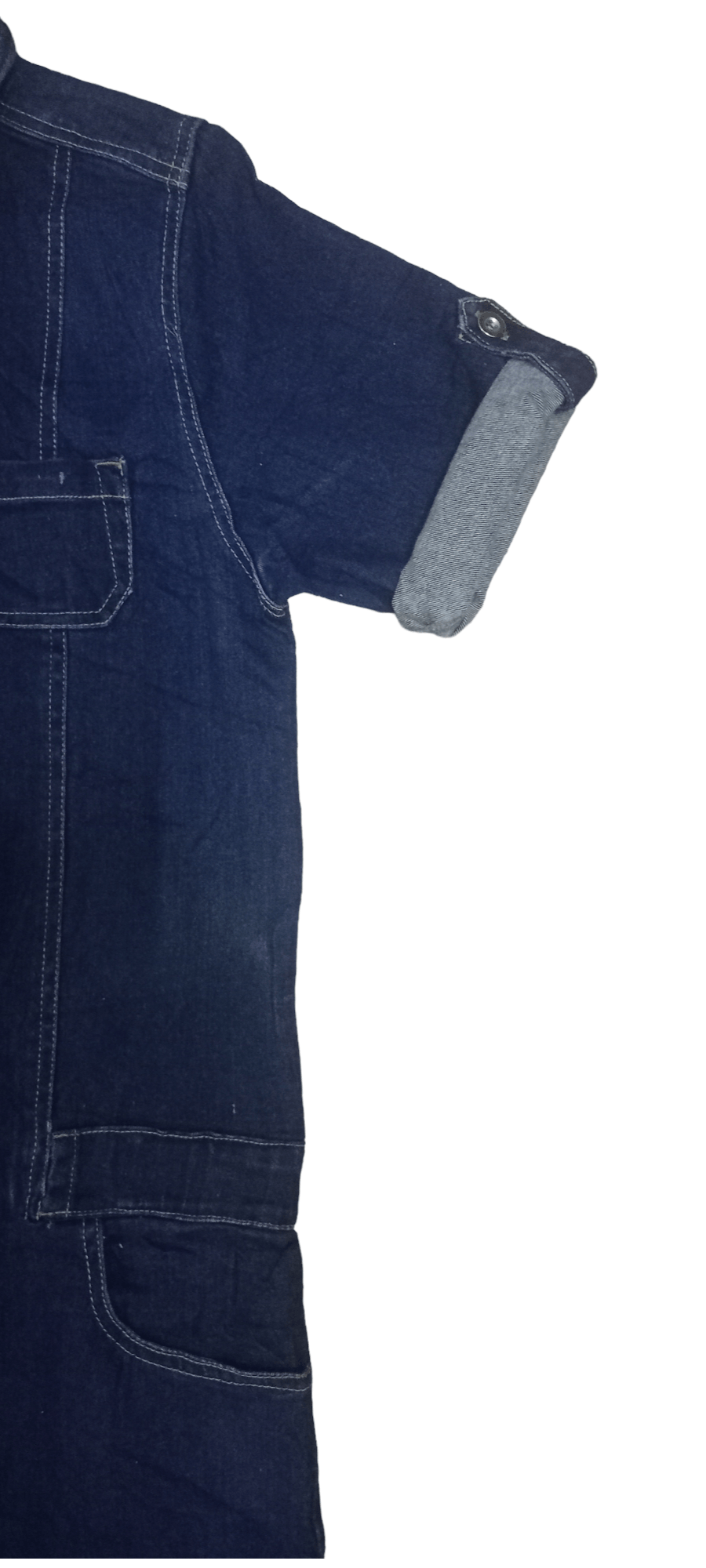 Other Hype Vintage Japanese Brand Multi Pocket Blouse Denim Romper Size S / US 4 / IT 40 - 7 Thumbnail