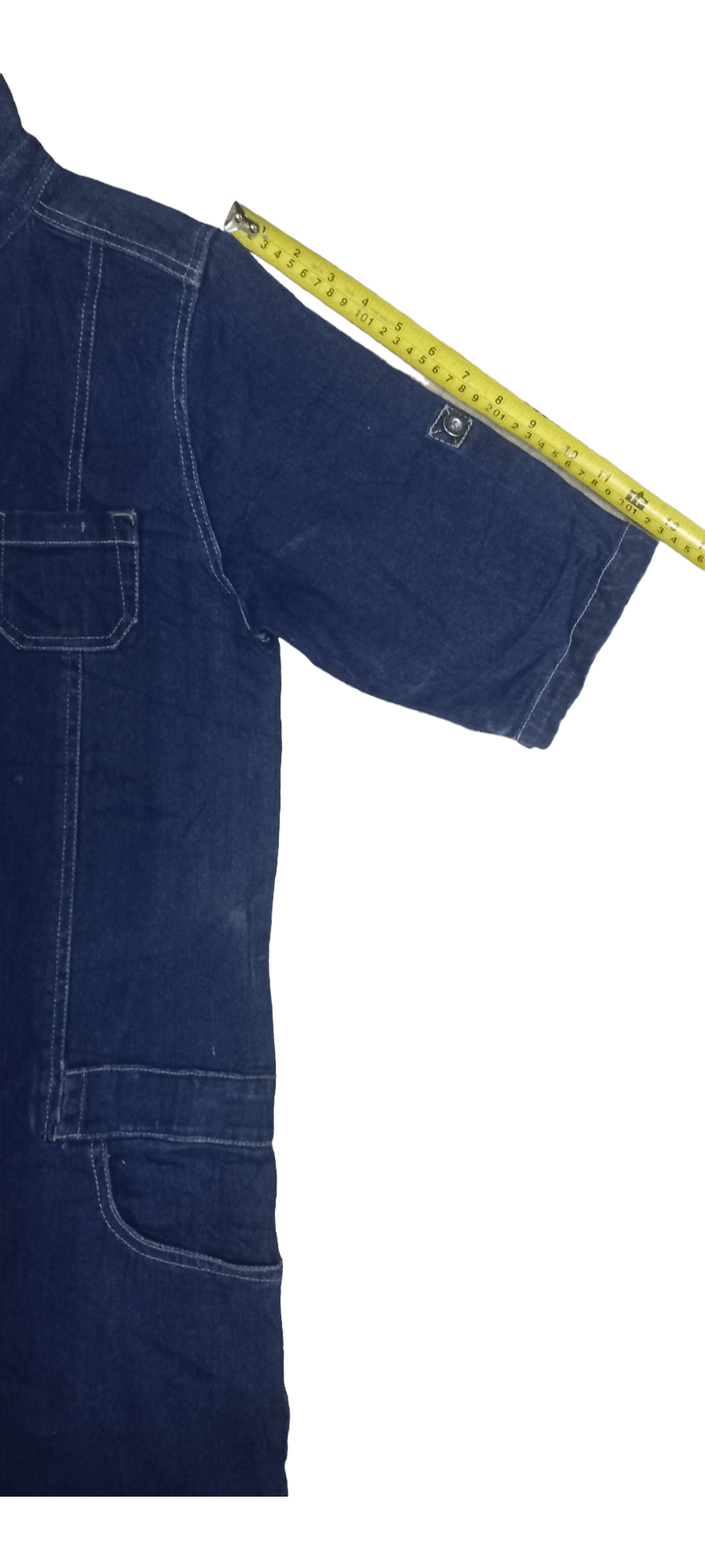 Other Hype Vintage Japanese Brand Multi Pocket Blouse Denim Romper Size S / US 4 / IT 40 - 10 Thumbnail