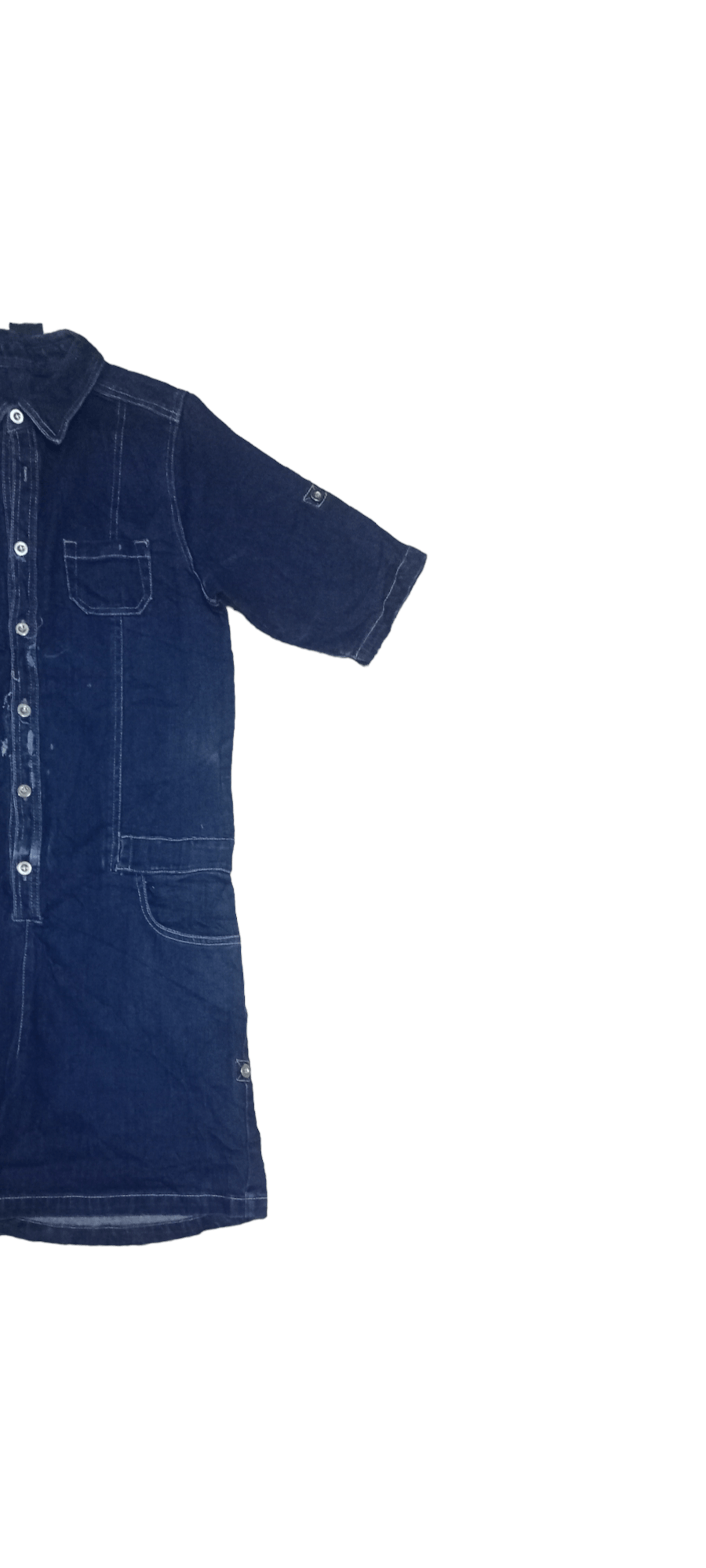 Other Hype Vintage Japanese Brand Multi Pocket Blouse Denim Romper Size S / US 4 / IT 40 - 3 Thumbnail