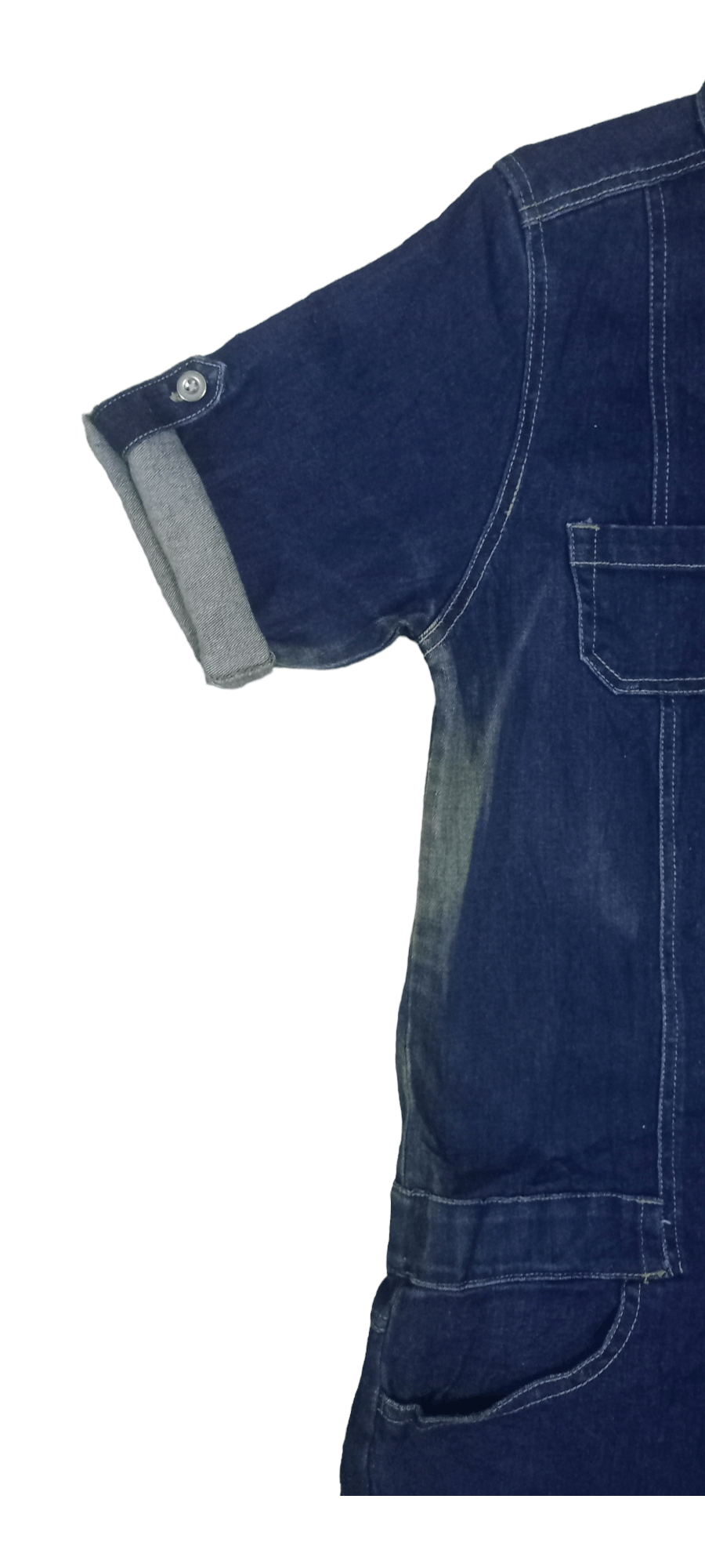 Other Hype Vintage Japanese Brand Multi Pocket Blouse Denim Romper Size S / US 4 / IT 40 - 6 Thumbnail