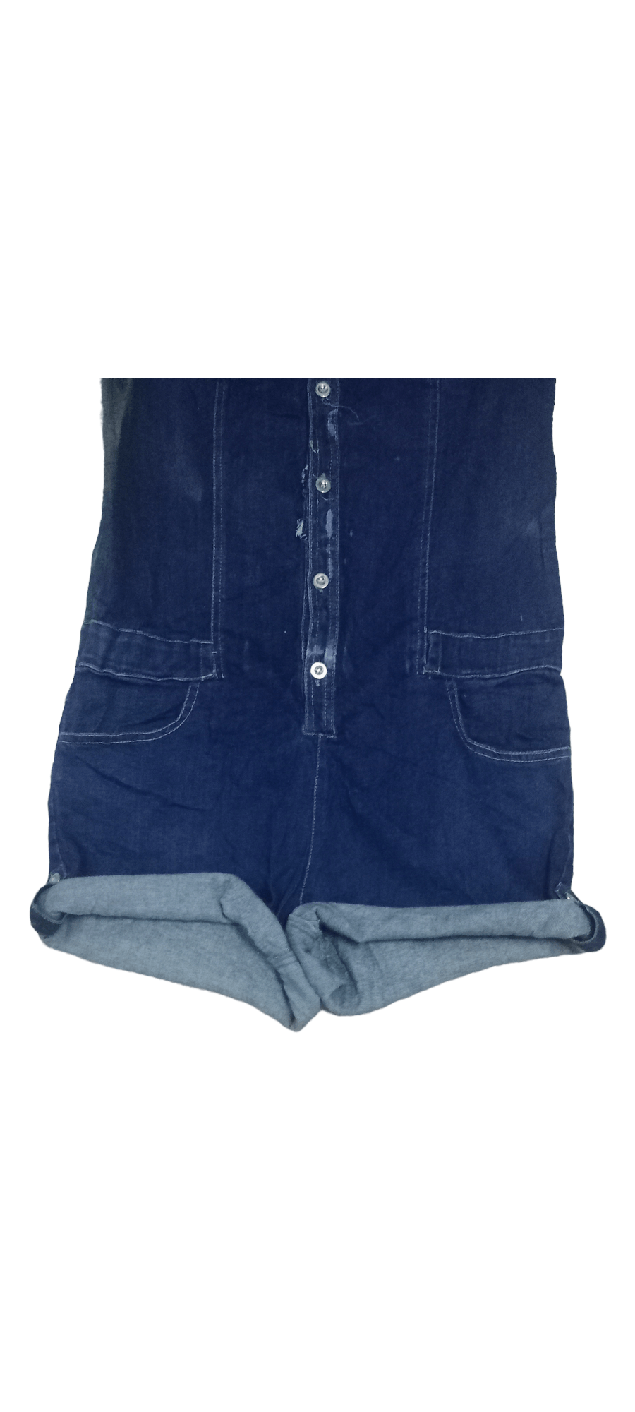 Other Hype Vintage Japanese Brand Multi Pocket Blouse Denim Romper Size S / US 4 / IT 40 - 8 Thumbnail