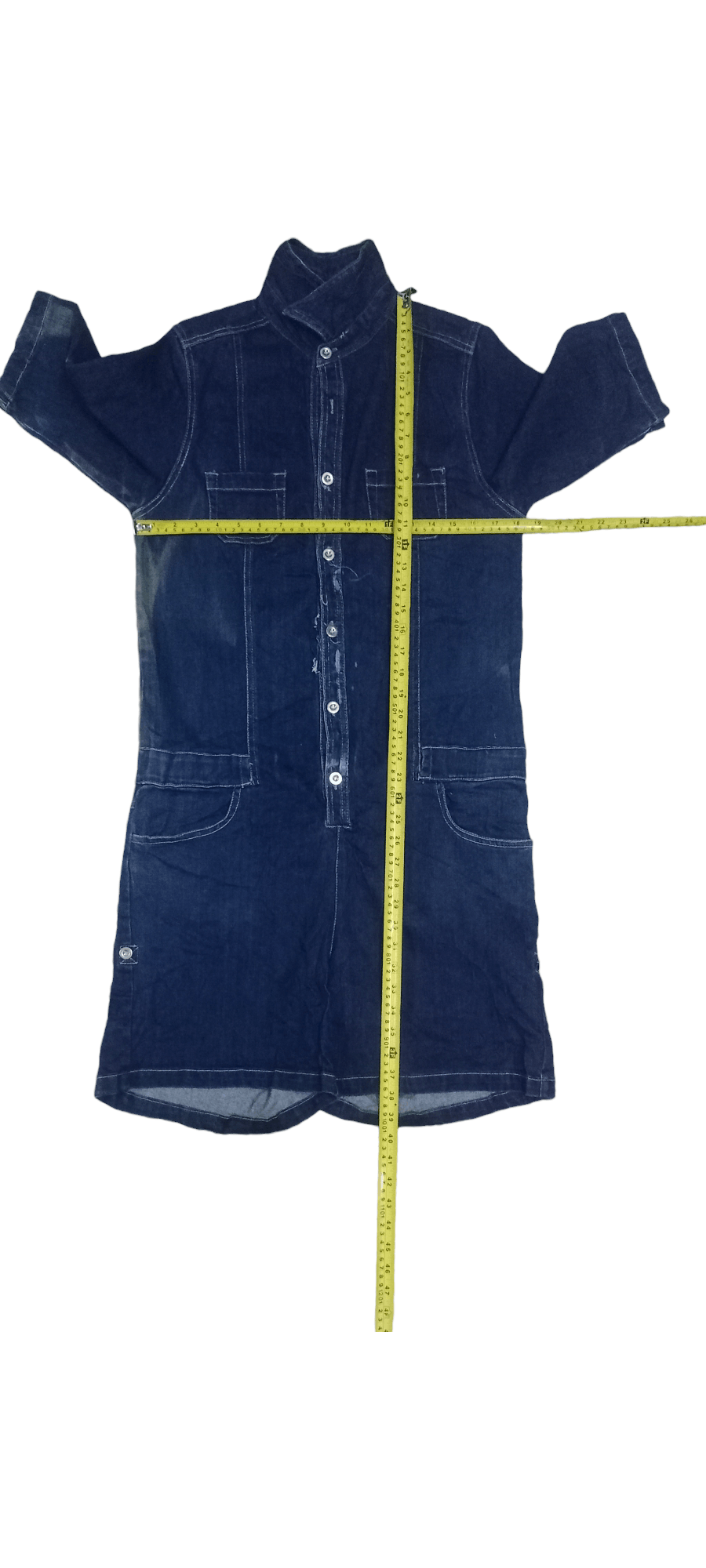 Other Hype Vintage Japanese Brand Multi Pocket Blouse Denim Romper Size S / US 4 / IT 40 - 9 Thumbnail