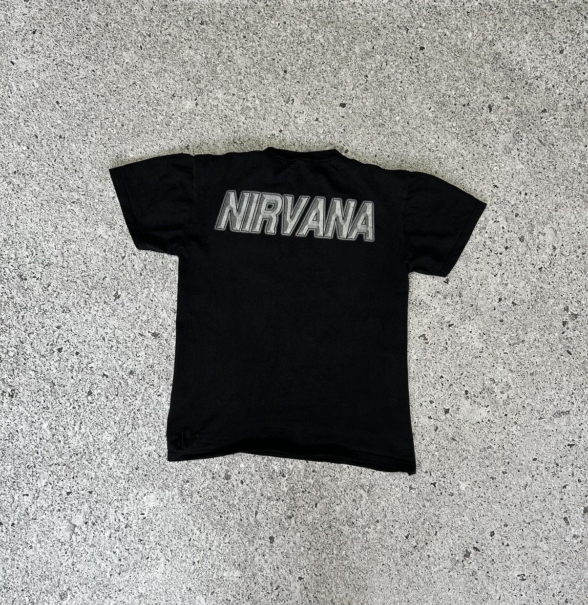 Band Tees × Vintage 90s Vintage Nirvana Kurt Cobain Rock Band Graphic T-Shirt Size US L / EU 52-54 / 3 - 4 Thumbnail