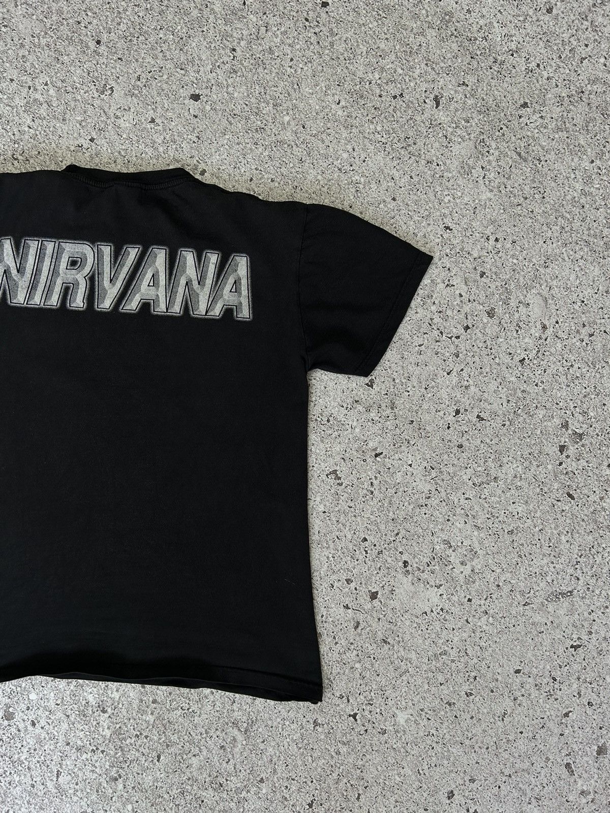 Band Tees × Vintage 90s Vintage Nirvana Kurt Cobain Rock Band Graphic T-Shirt Size US L / EU 52-54 / 3 - 6 Thumbnail