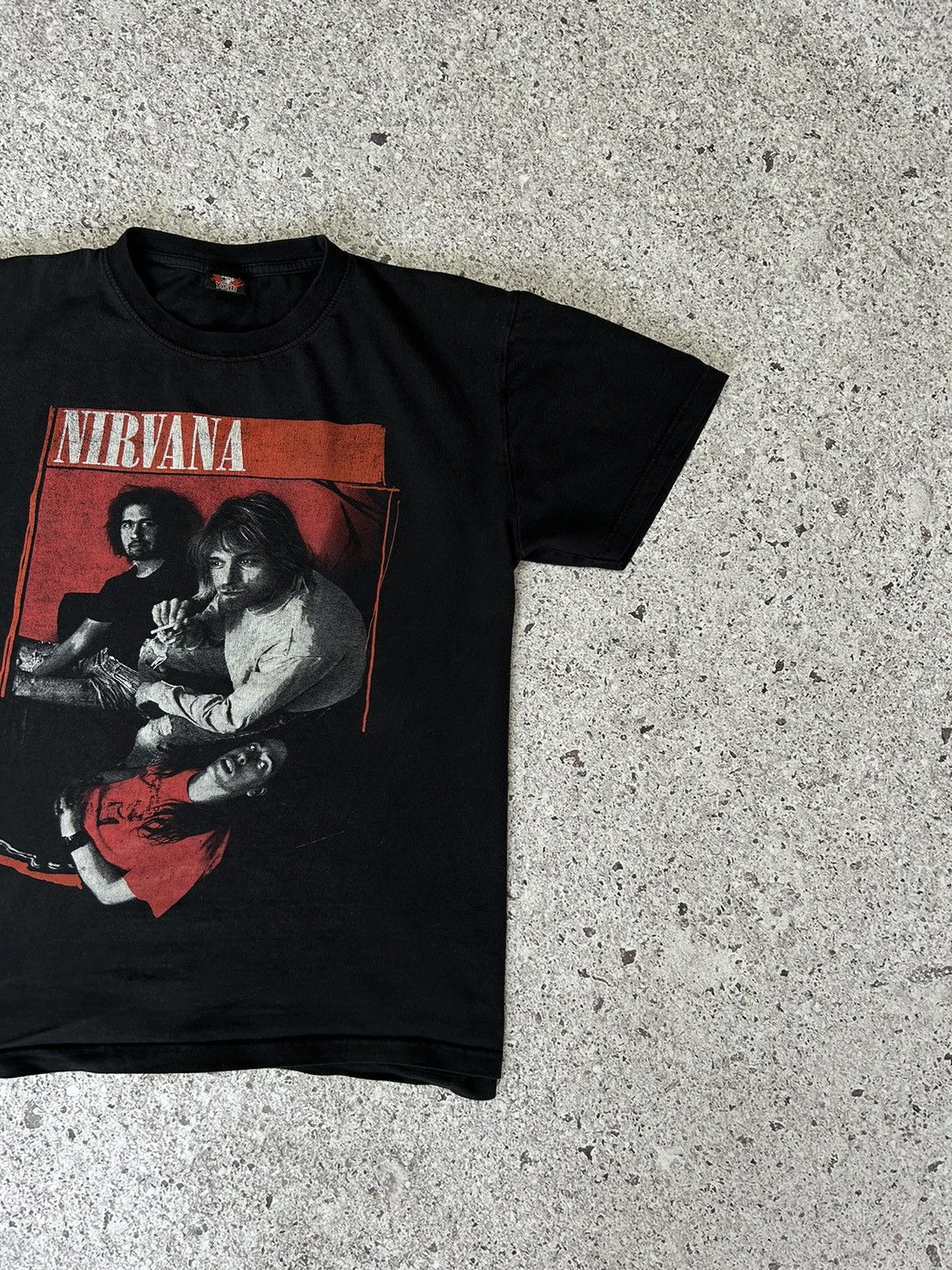Band Tees × Vintage 90s Vintage Nirvana Kurt Cobain Rock Band Graphic T-Shirt Size US L / EU 52-54 / 3 - 3 Thumbnail