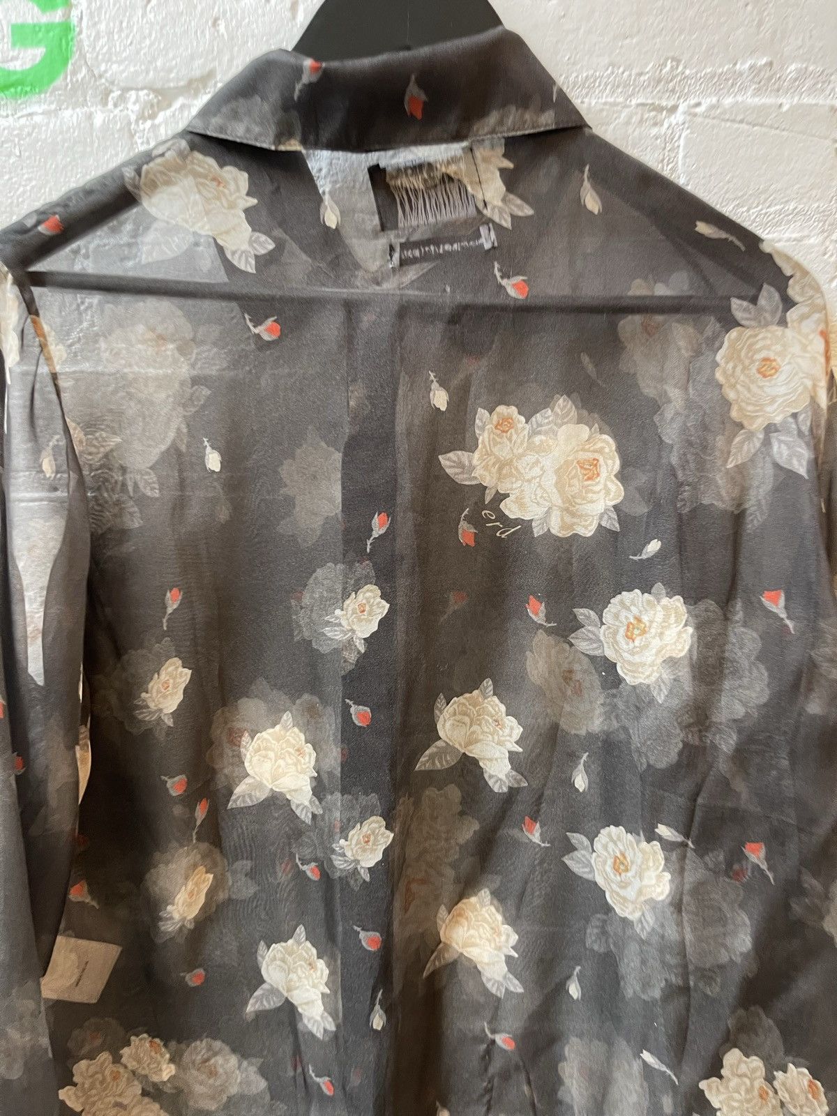 Enfants Riches Deprimes ERD 100% SILK SHEER ROSE SHIRT 4GSELLER Size US S / EU 44-46 / 1 - 7 Thumbnail