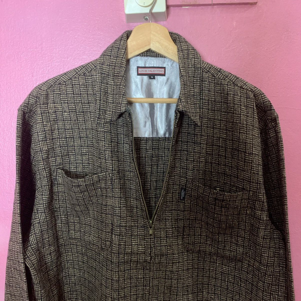 Japanese Brand × Valentino × Vintage Louis Valentino Zip Ups Double Pocket Shirts Jacket Size US M / EU 48-50 / 2 - 9 Thumbnail