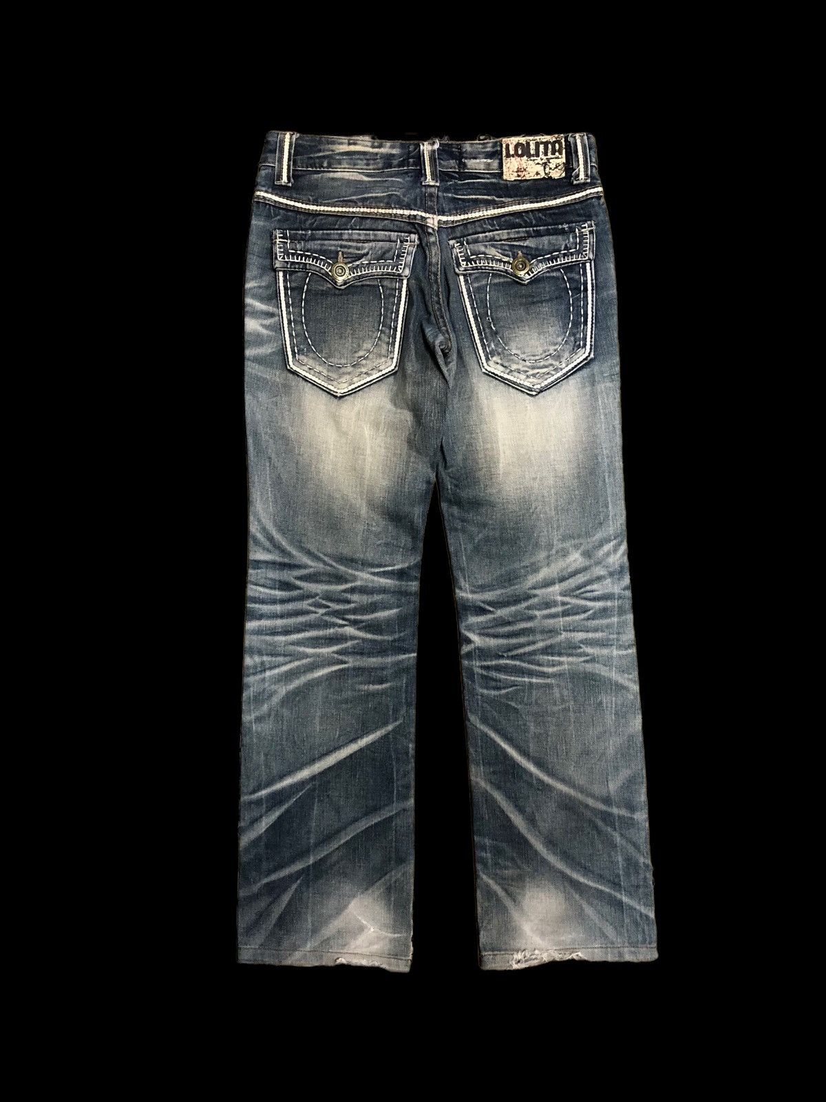 If Six Was Nine × Japanese Brand LOLITA WASHED BLUE GRAY JEANS Size US 31 - 4 Thumbnail